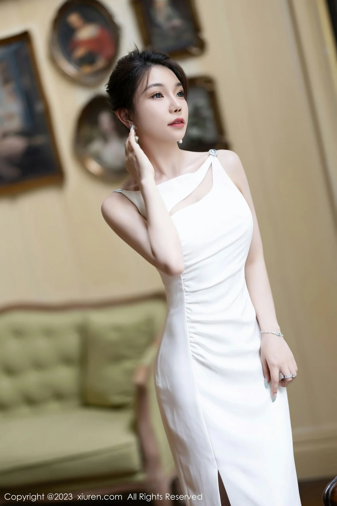 XiuRen 秀人 No.7155 徐莉芝Booty 白色蕾丝性感写真 [91P]插图3