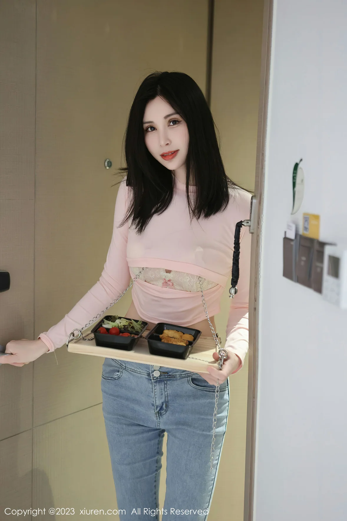 XiuRen 秀人 No.6992 曼柔 粉色蕾丝内衣性感写真 [83P]插图4