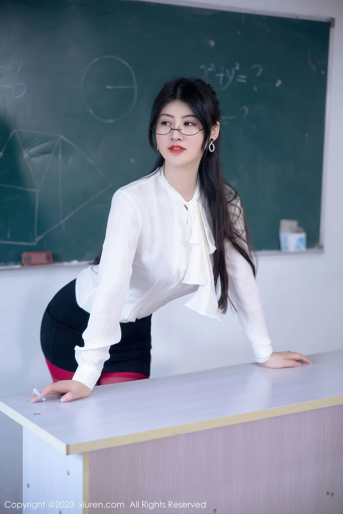 XiuRen 秀人 No.6980 诗诗kiki 教师角色扮演性感写真 [94P]插图6