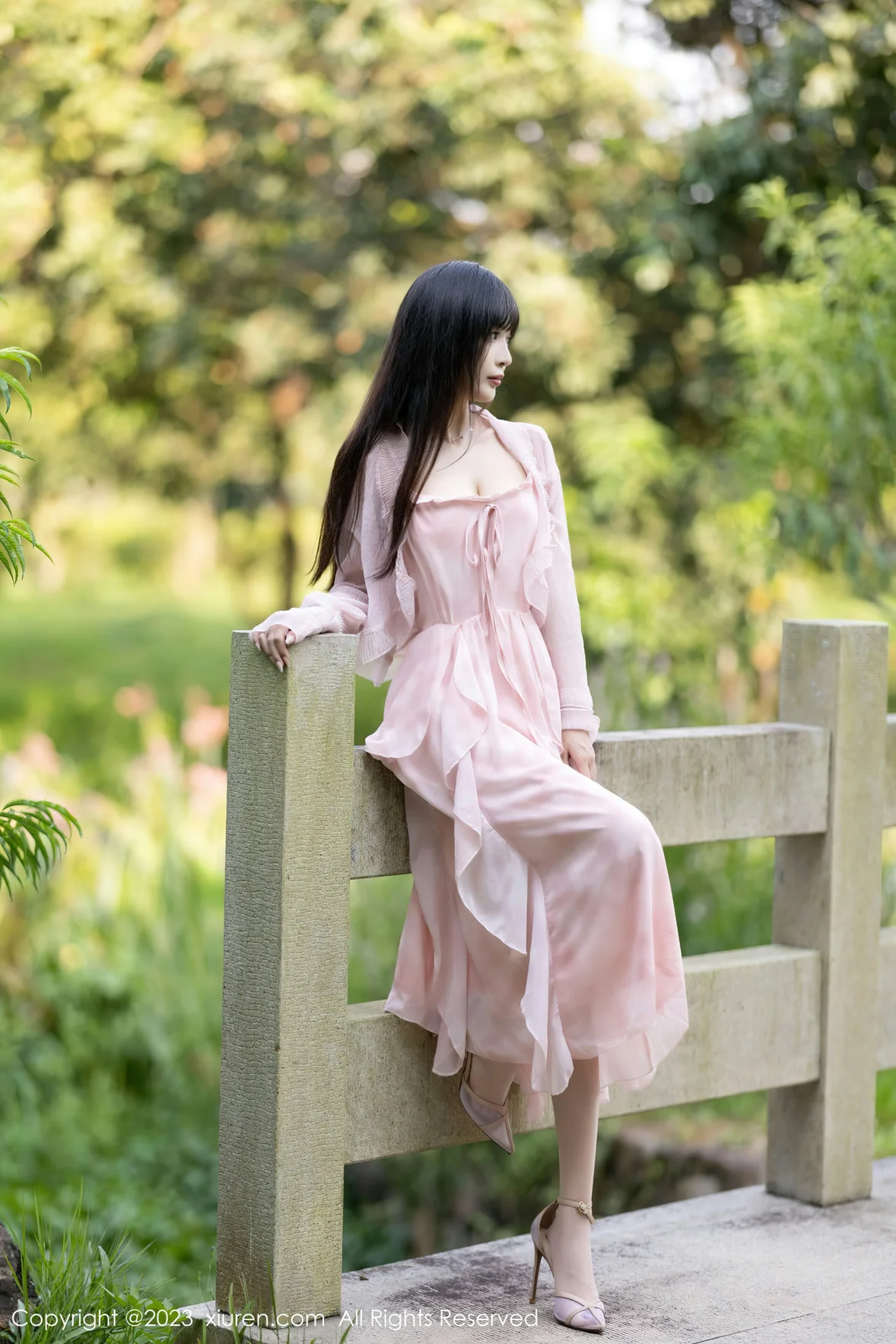 XiuRen 秀人 No.7263 林星阑 粉色丝袜安吉旅拍 [84P]插图7