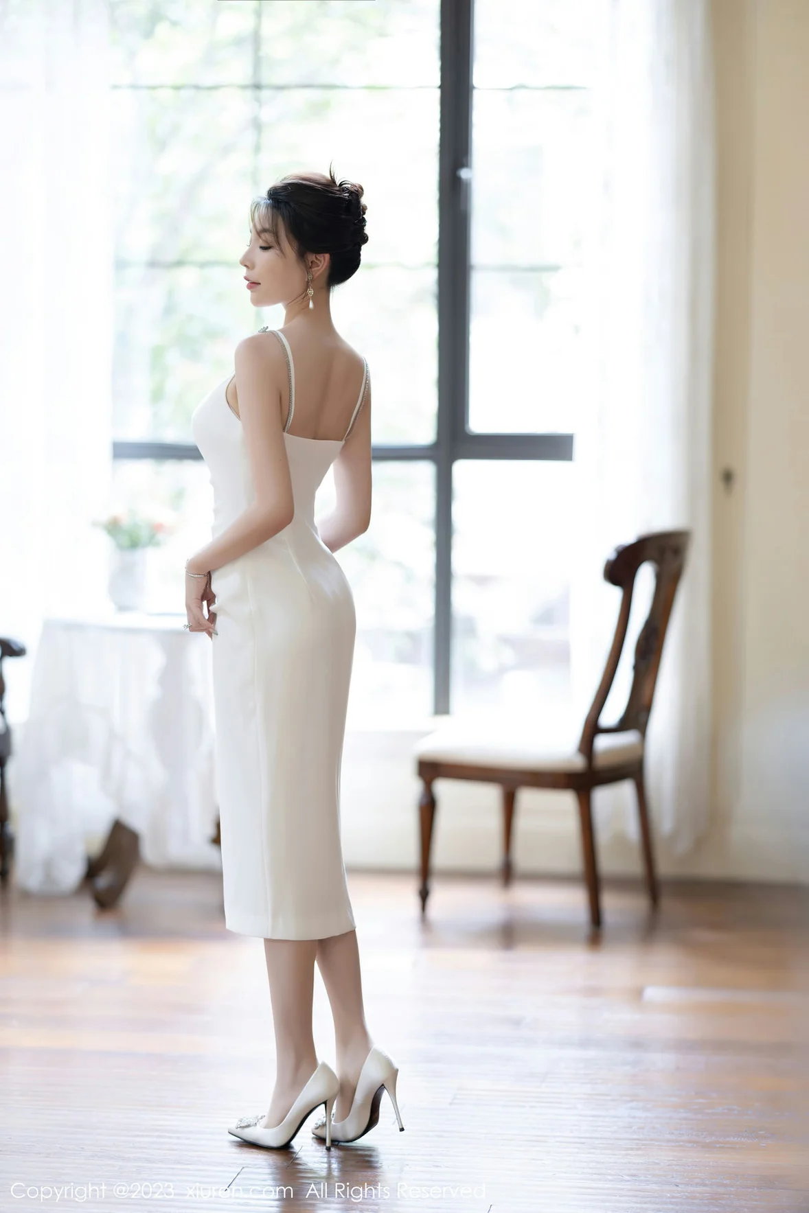 XiuRen 秀人 No.7155 徐莉芝Booty 白色蕾丝性感写真 [91P]插图1