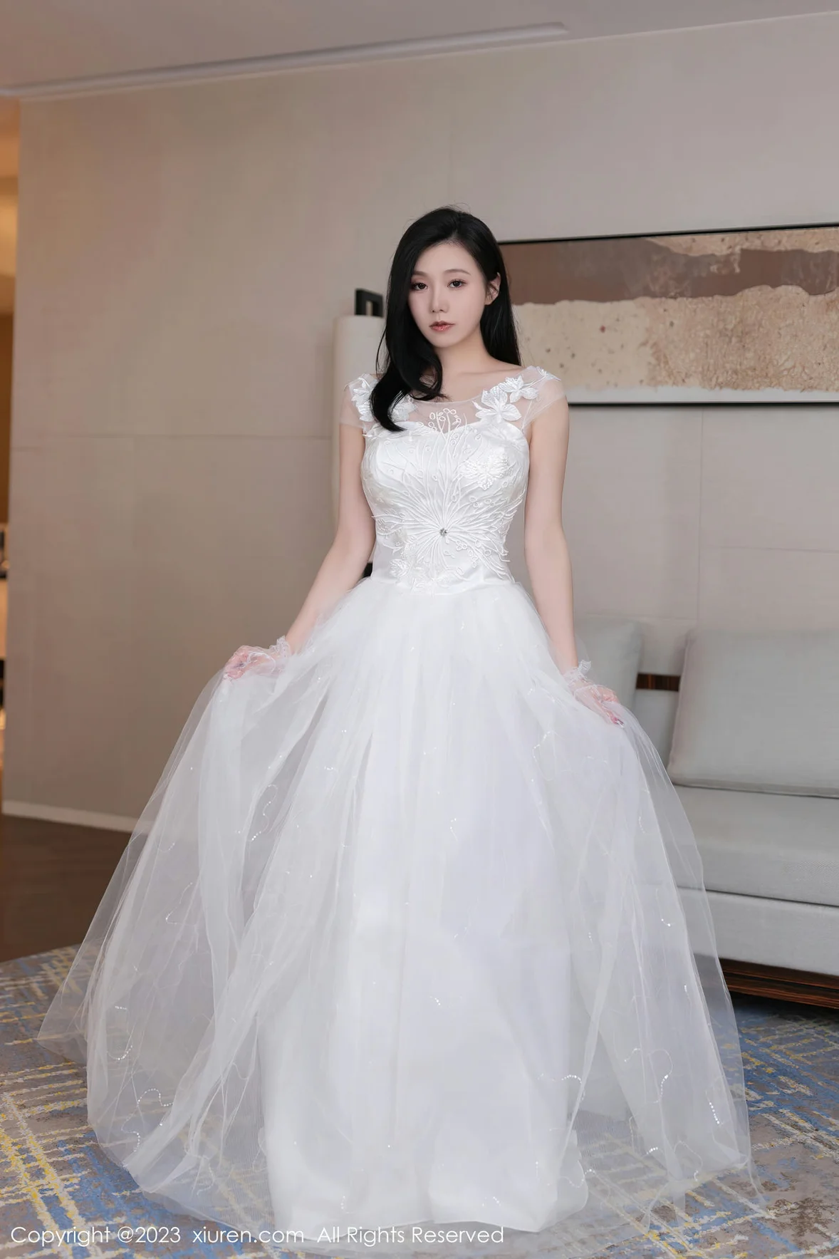 XiuRen 秀人 No.7201 安然anran 白色婚纱性感写真 [80P]插图