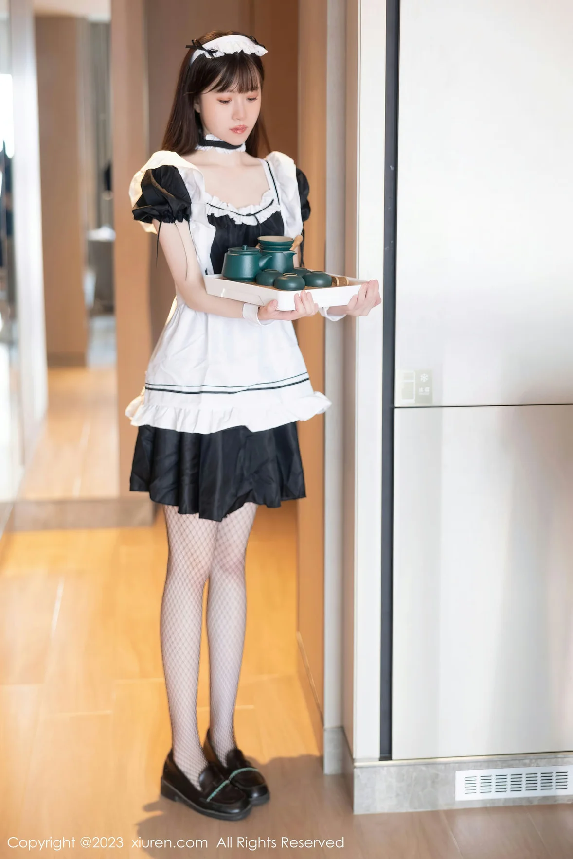 XiuRen 秀人 No.7034 林悠悠 黑色女仆性感写真 [85P]插图1