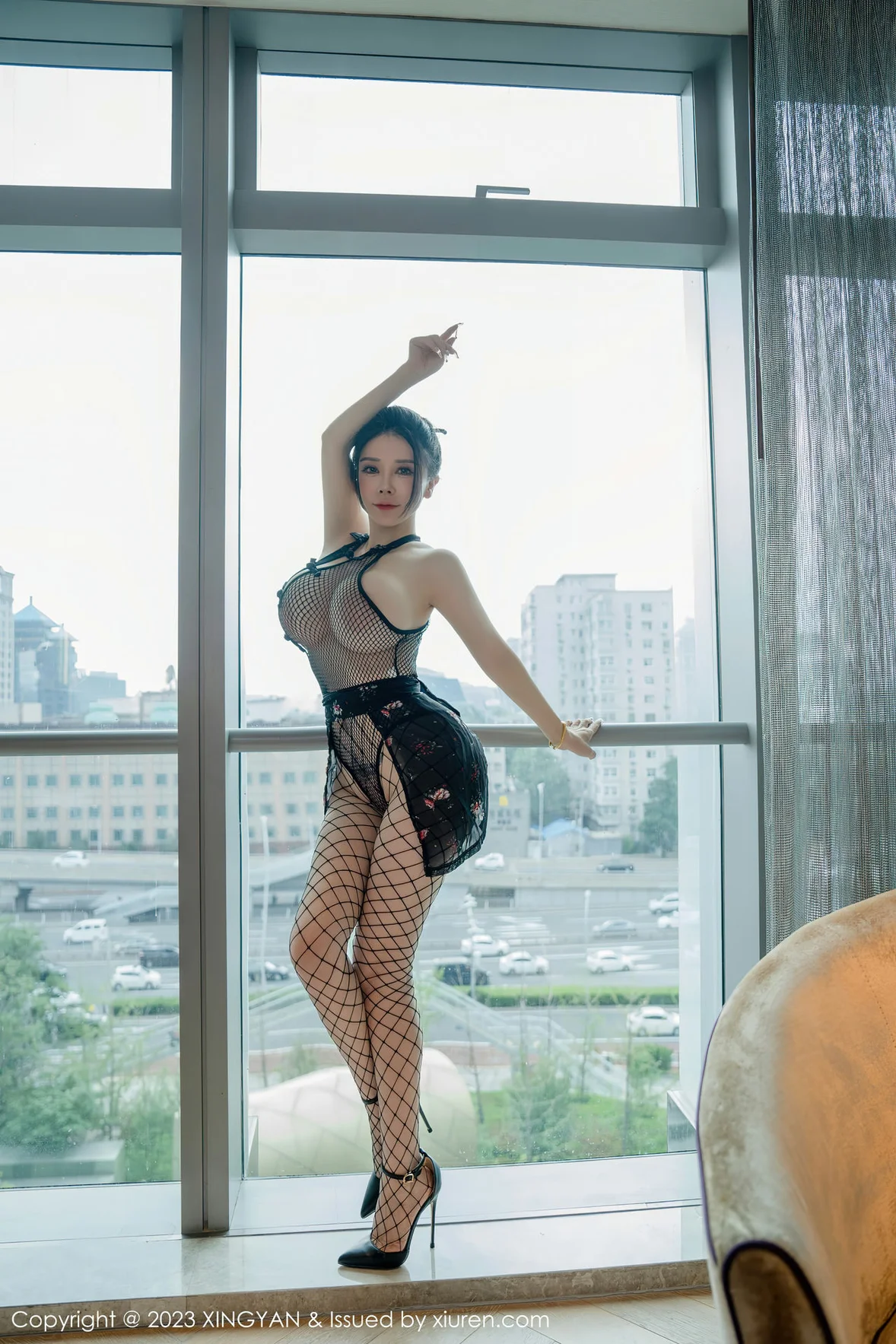 星颜社 Vol.207 潘娇娇 网格连体衣 [84P]插图