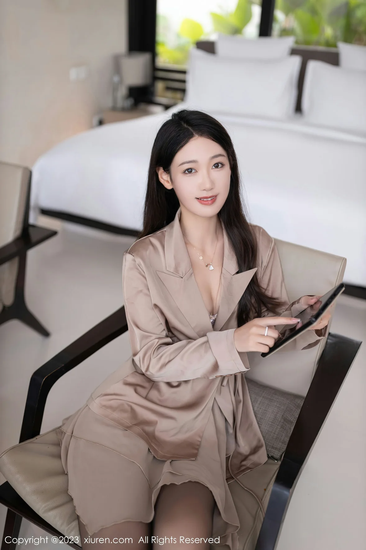 XiuRen 秀人 No.7333 唐安琪 淡紫色内衣巴厘岛旅 [81P]插图