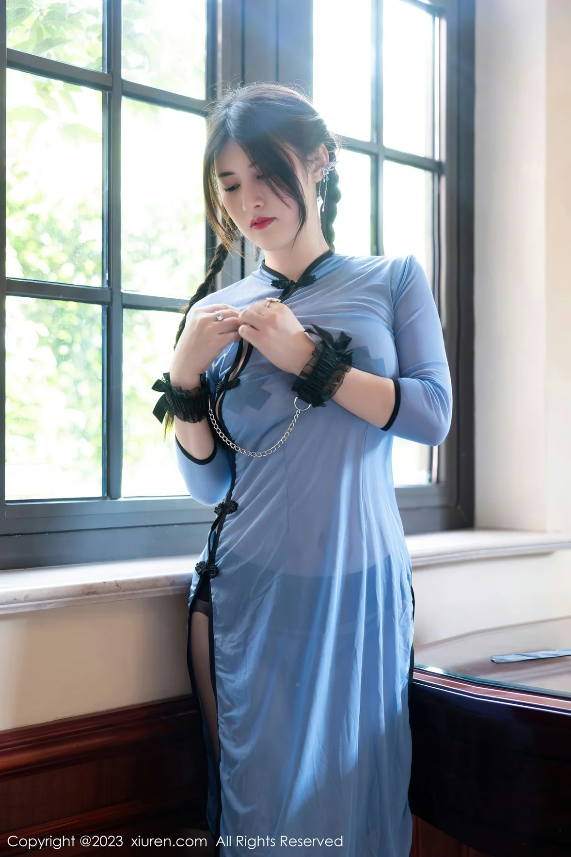 XiuRen 秀人 No.7357 诗诗kiki 轻透旗袍性感写真 [85P]插图7