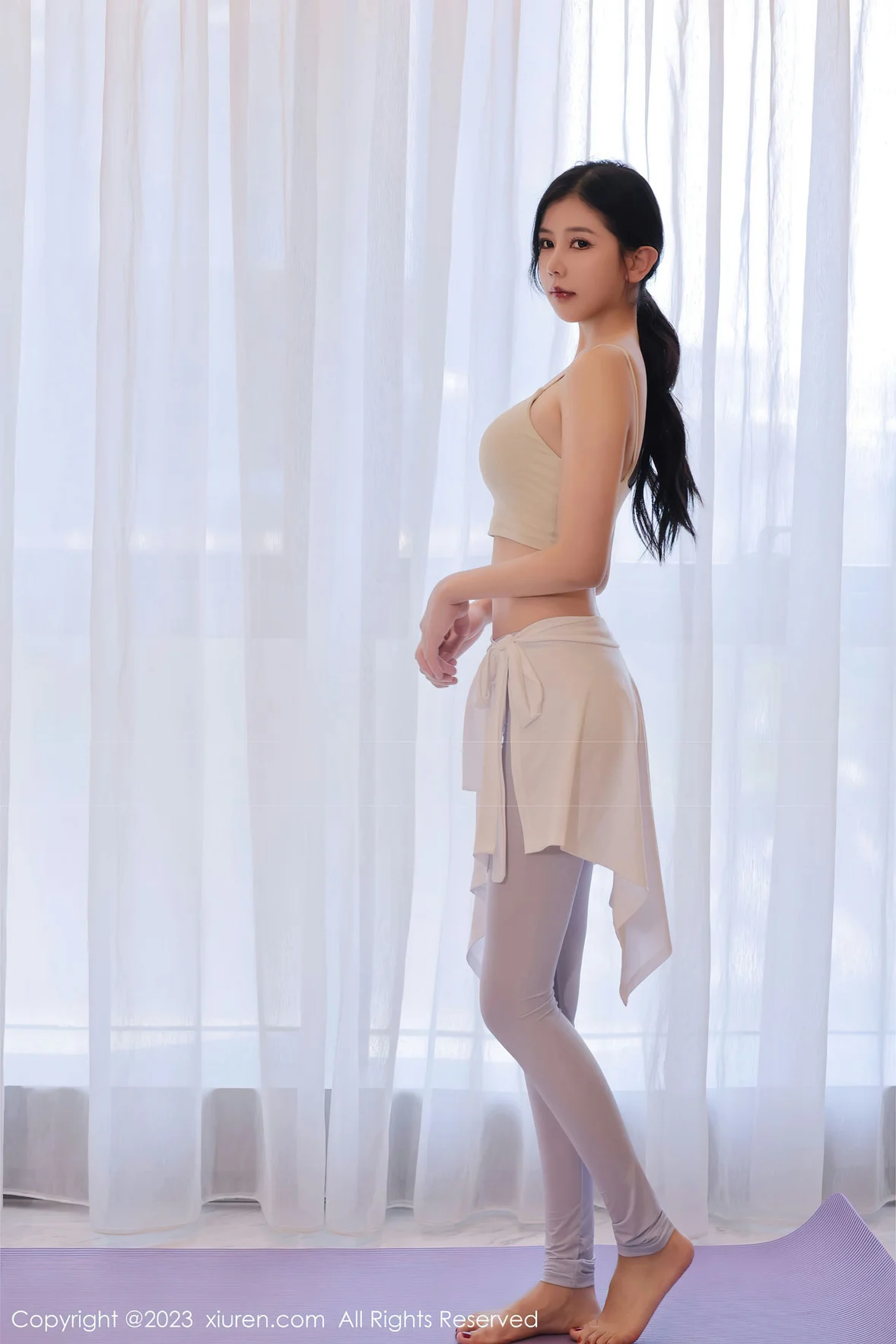 XiuRen 秀人 No.7294 尹甜甜 瑜伽写真广州旅拍 [68P]插图1