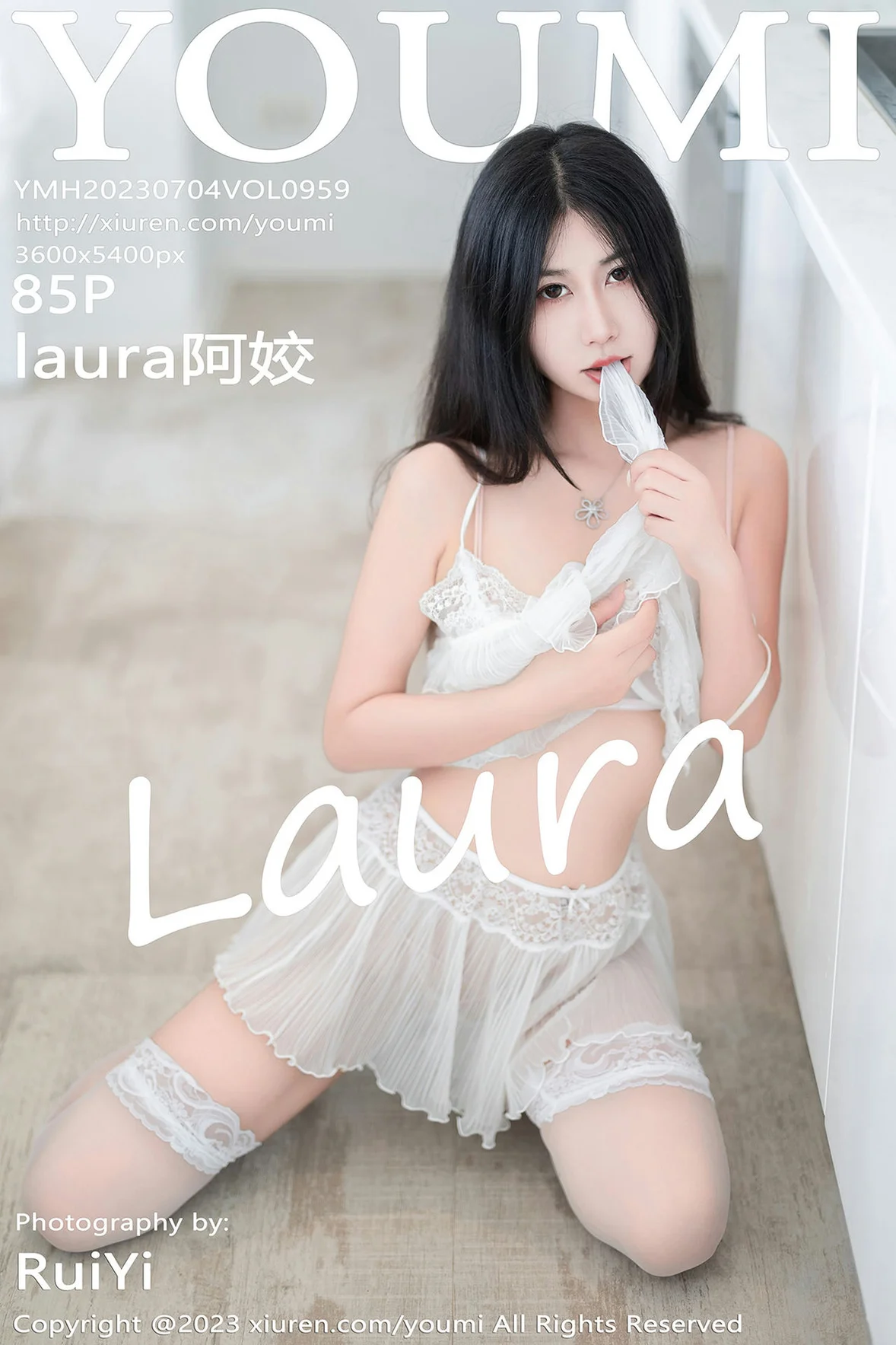尤蜜荟 Vol.959 laura阿姣 白色网纱服饰泰国旅拍 [86P]插图8