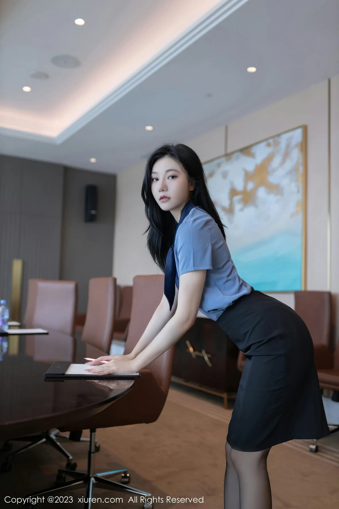 秀人网 No.7409 安然anran OL职员性感写真 [80P]插图