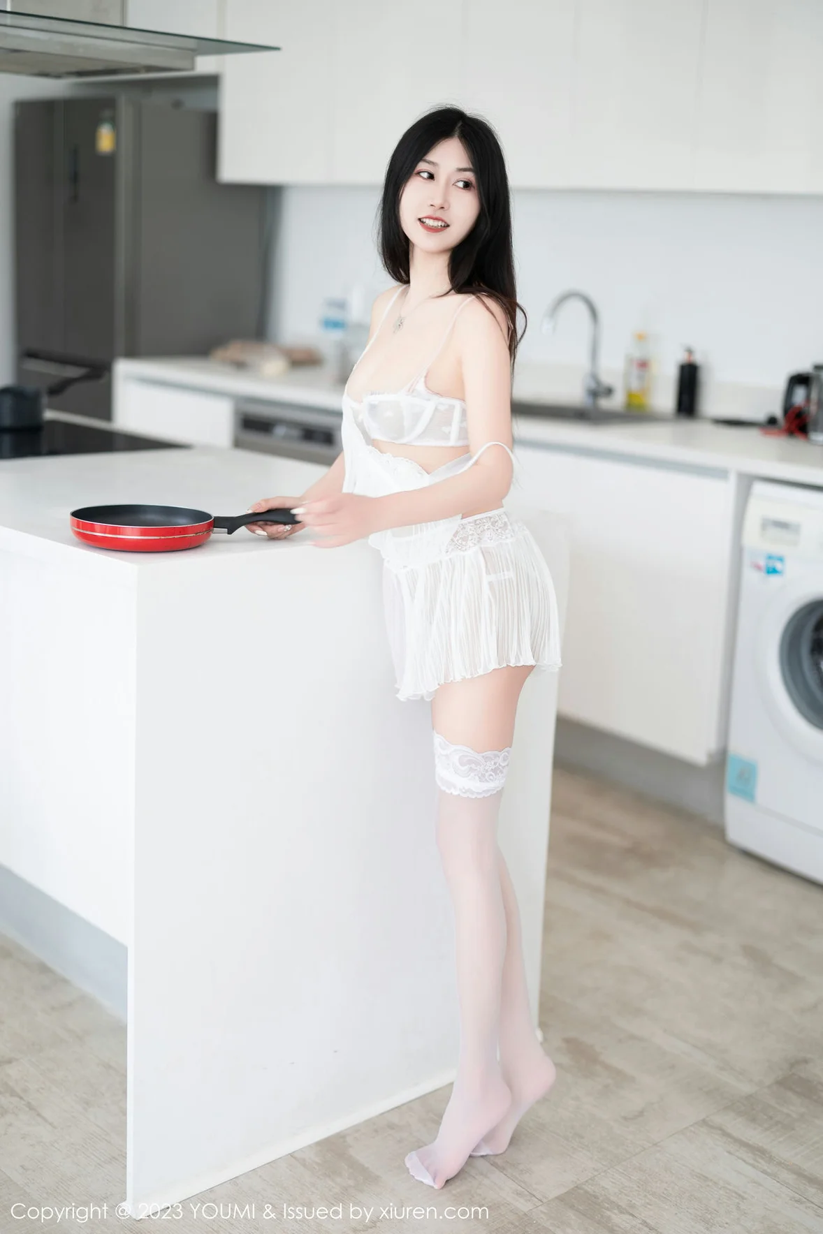 尤蜜荟 Vol.959 laura阿姣 白色网纱服饰泰国旅拍 [86P]插图3