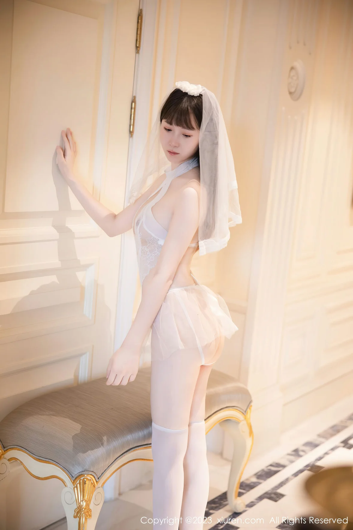 秀人网 No.7421 林悠悠 情趣婚纱服饰性感写真 [83P]插图2