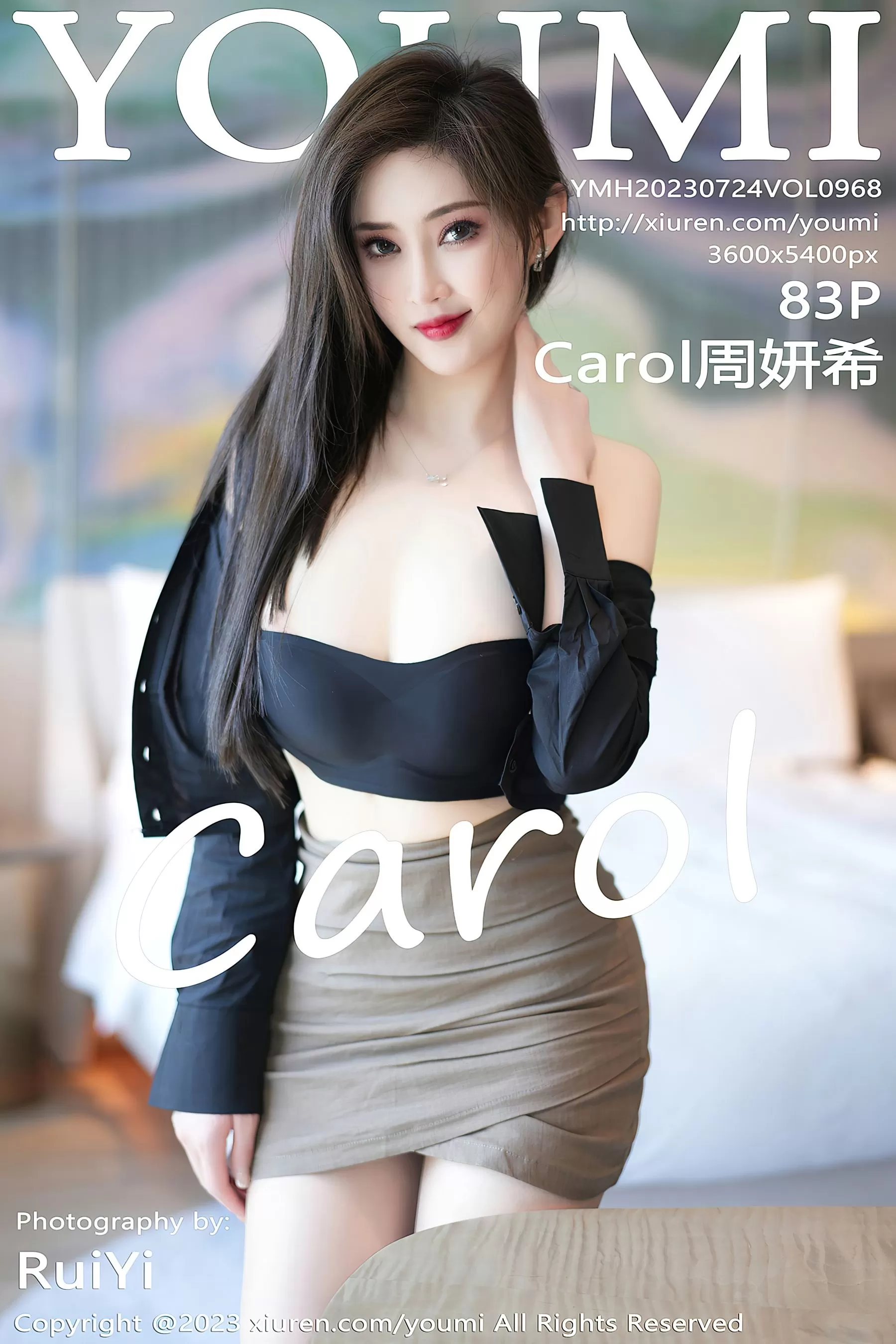 尤蜜荟 VOL.968 Carol周妍希 短裙黑丝 [83P]插图7