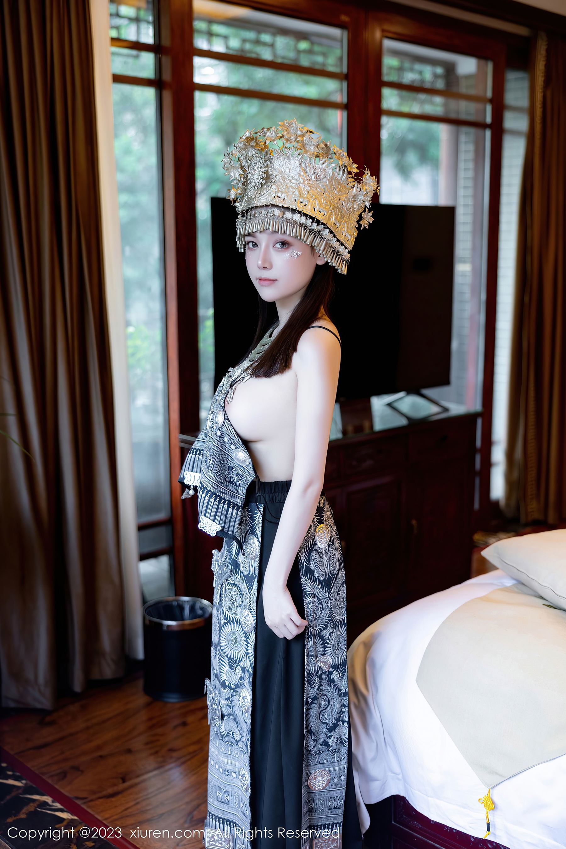 XiuRen 秀人 No.7448 豆瓣酱 苗族服饰插图5