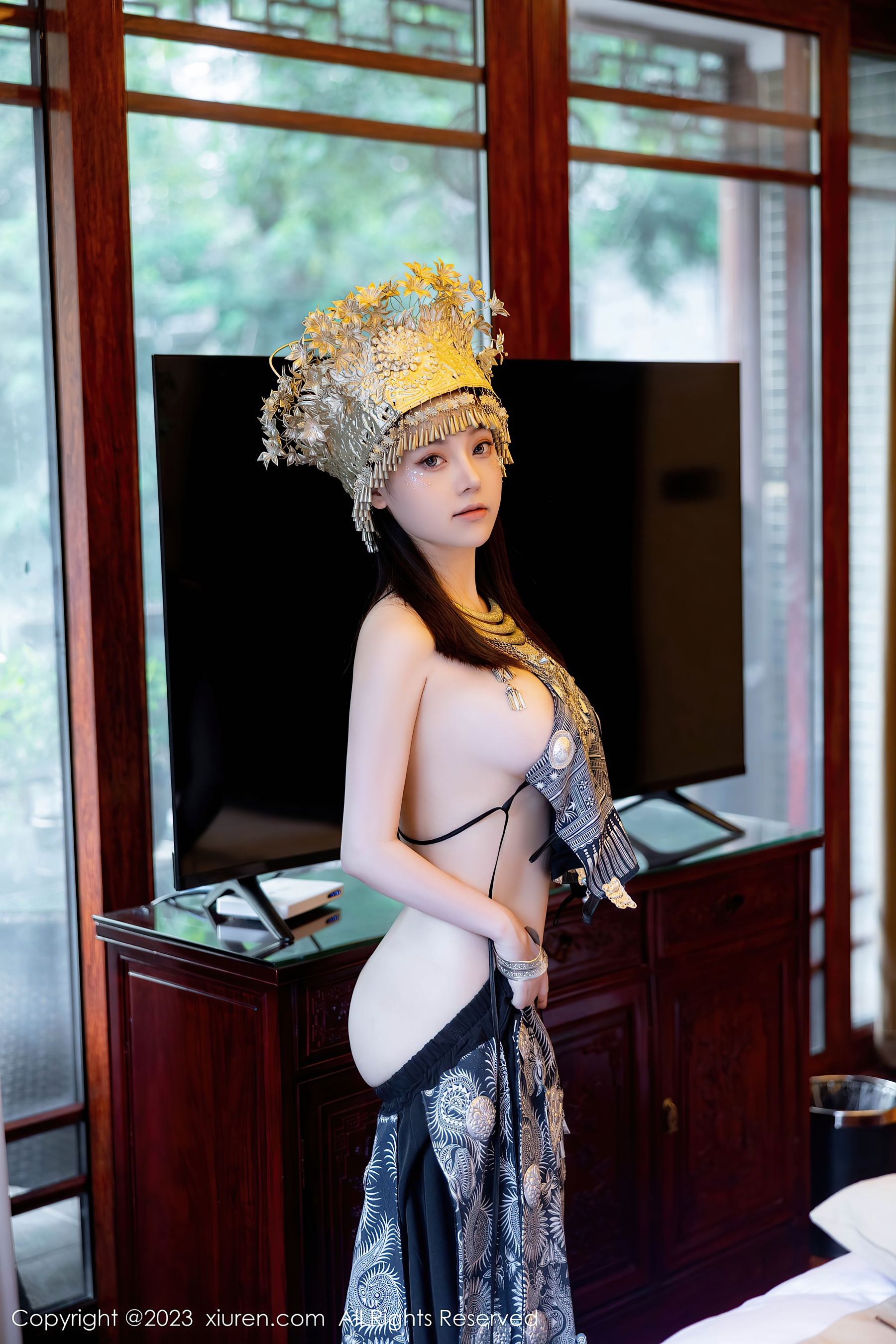 XiuRen 秀人 No.7448 豆瓣酱 苗族服饰插图6