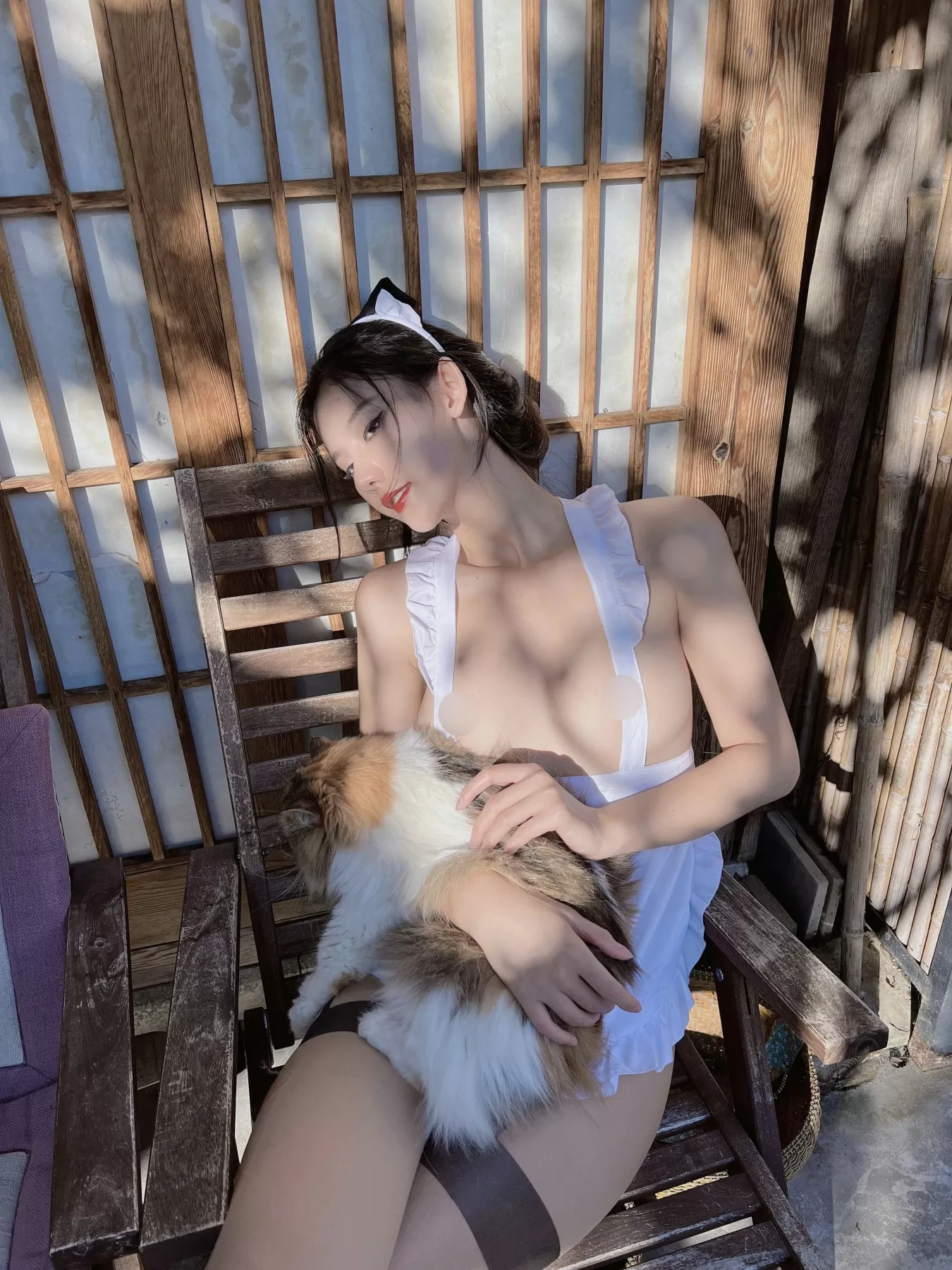 就是阿朱啊 – 女仆与猫 [40P]插图