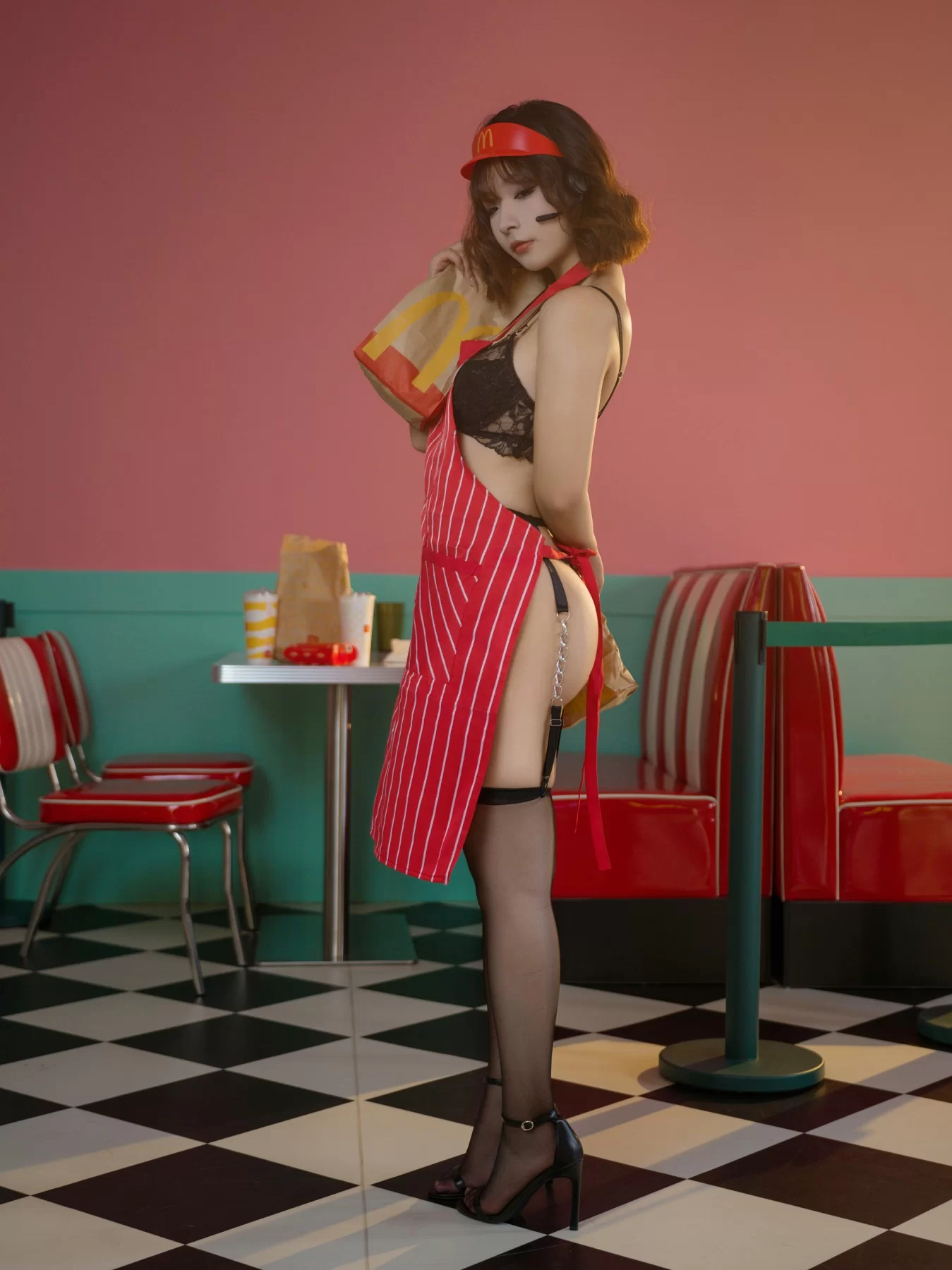 yuuhui玉汇 – 麦当劳的女服务员 [149P]插图3