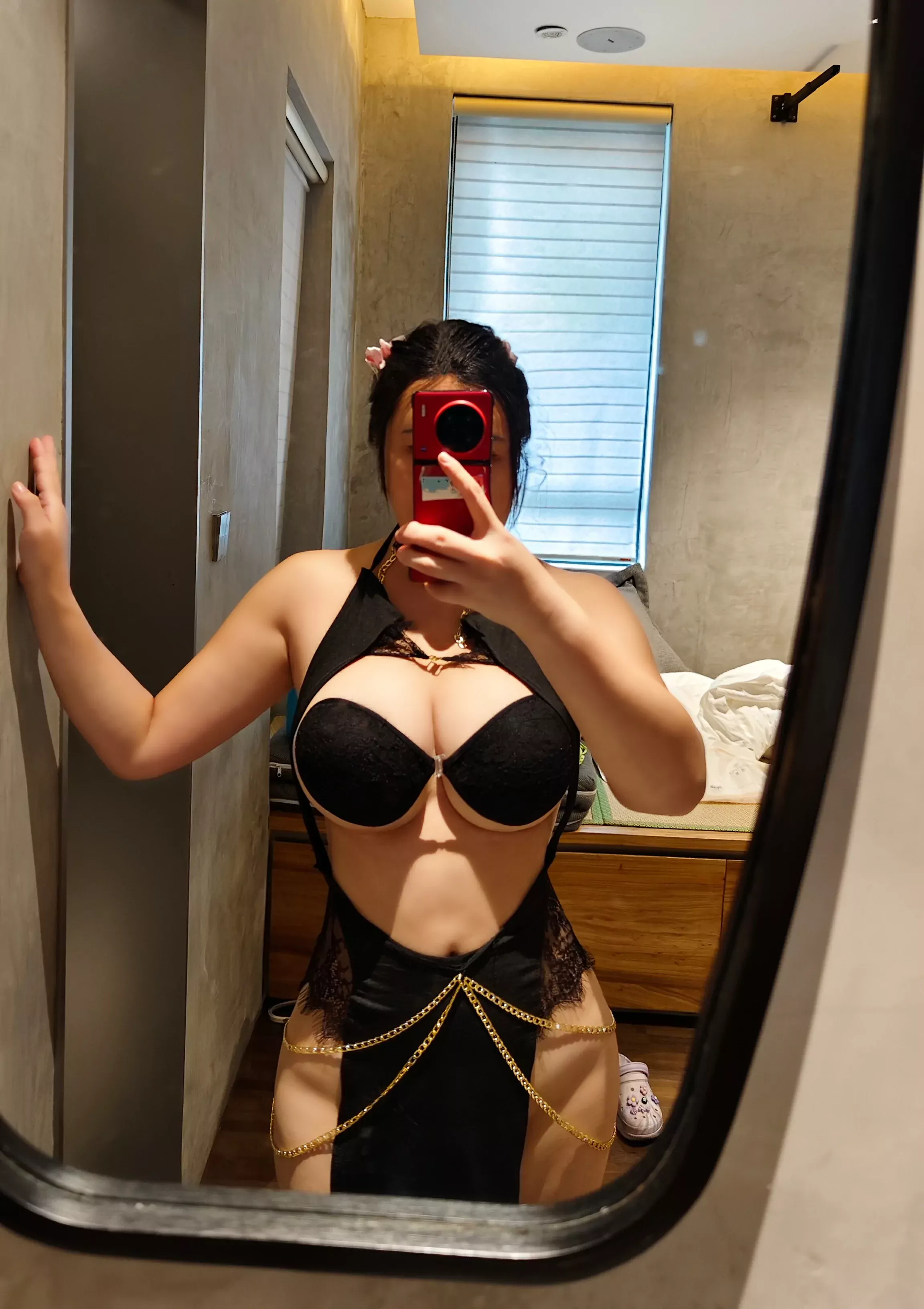 水蜜桃米米 – 肉丝吊带 [51P]插图7