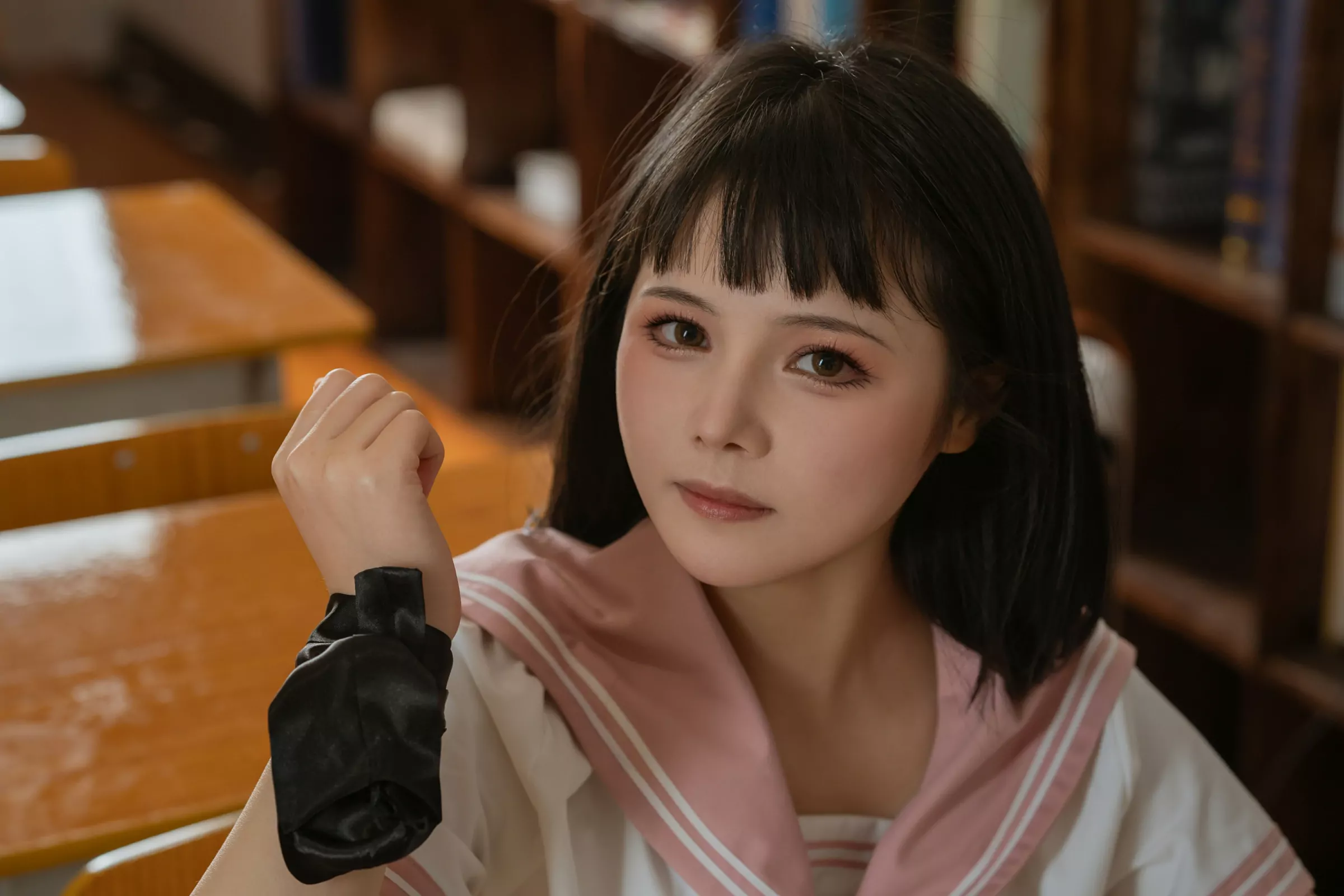 奈汐酱nice & 七月喵子 – 放学后的补习 [72P]插图