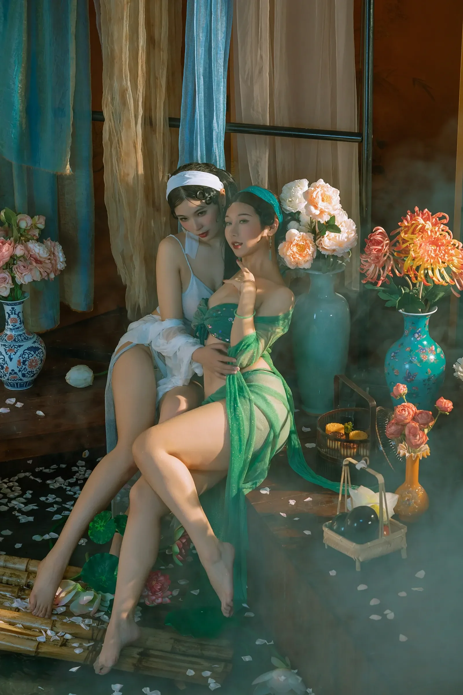 云溪溪&轩萧学姐 – 白娘子&青蛇 [26P]插图1