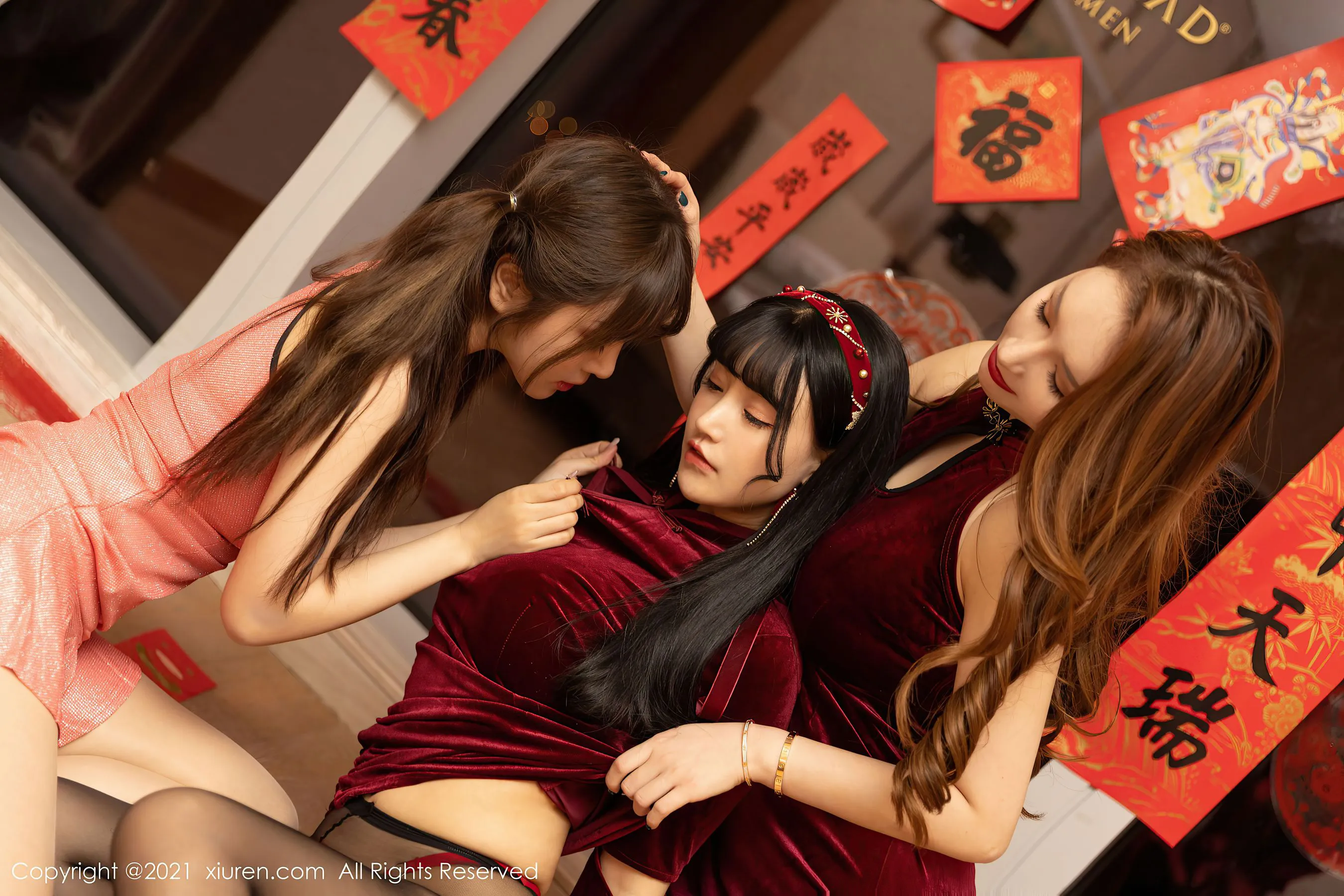 秀人 No.3096 @Egg-尤妮丝&@王雨纯&@朱可儿Flower插图7