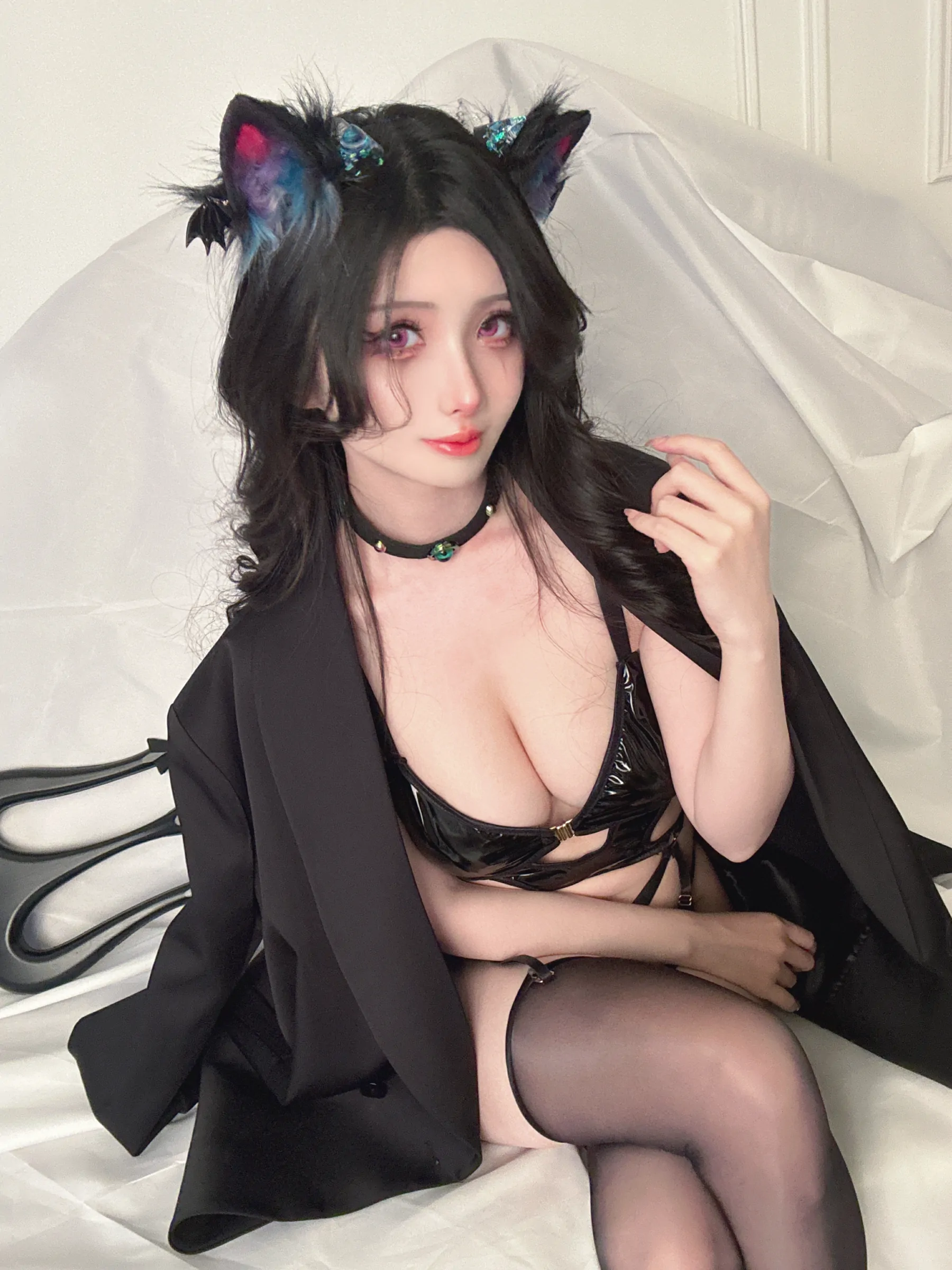 星之迟迟 – 万圣节小恶魔猫耳 [30P]插图9