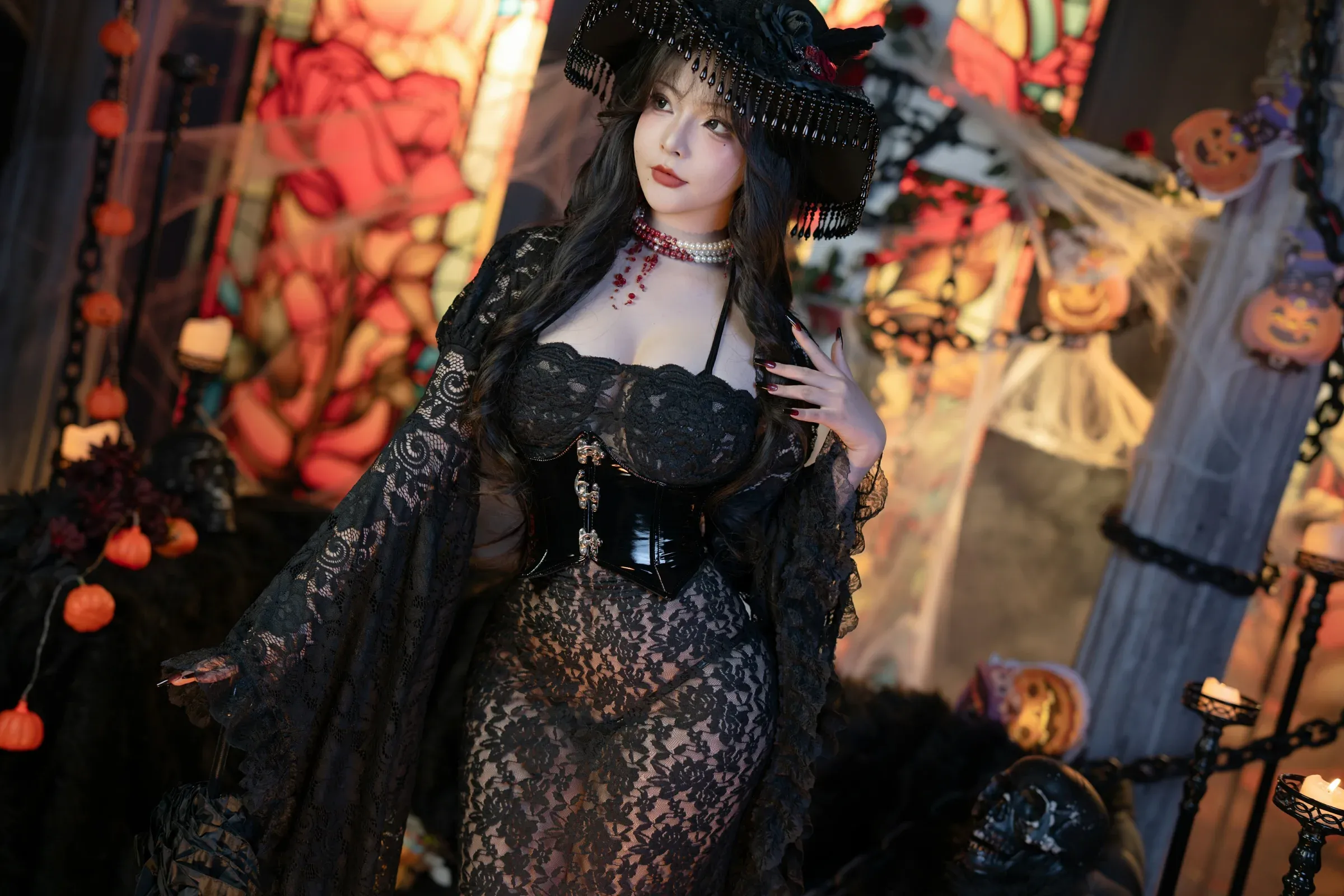 yuuhui玉汇 – 万圣节特辑 – 魔女狂欢夜 [132P]插图2