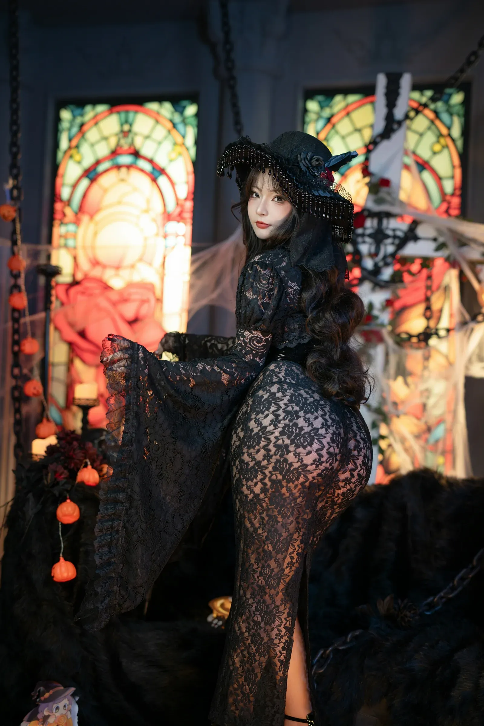 yuuhui玉汇 – 万圣节特辑 – 魔女狂欢夜 [132P]插图4