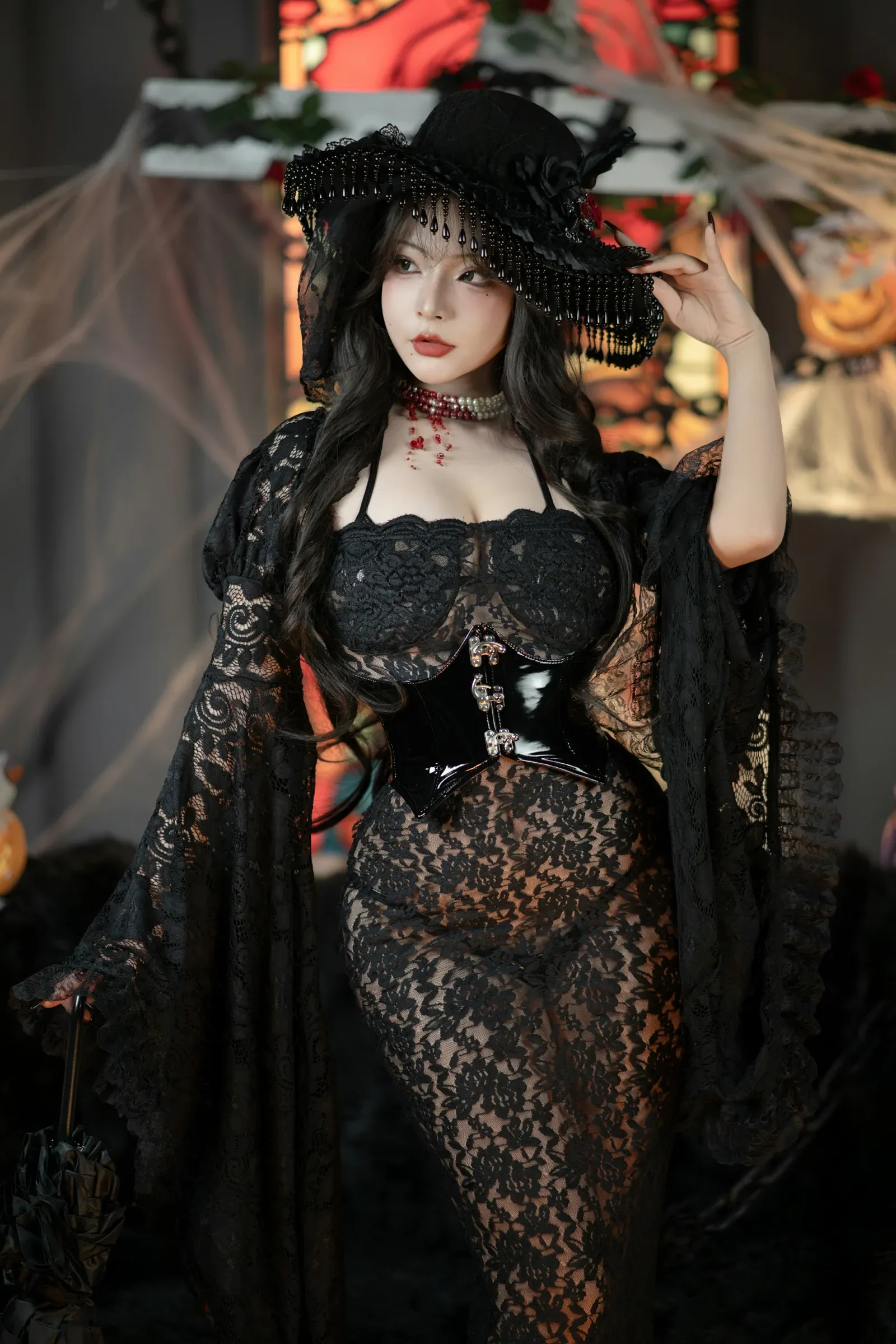 yuuhui玉汇 – 万圣节特辑 – 魔女狂欢夜 [132P]插图1