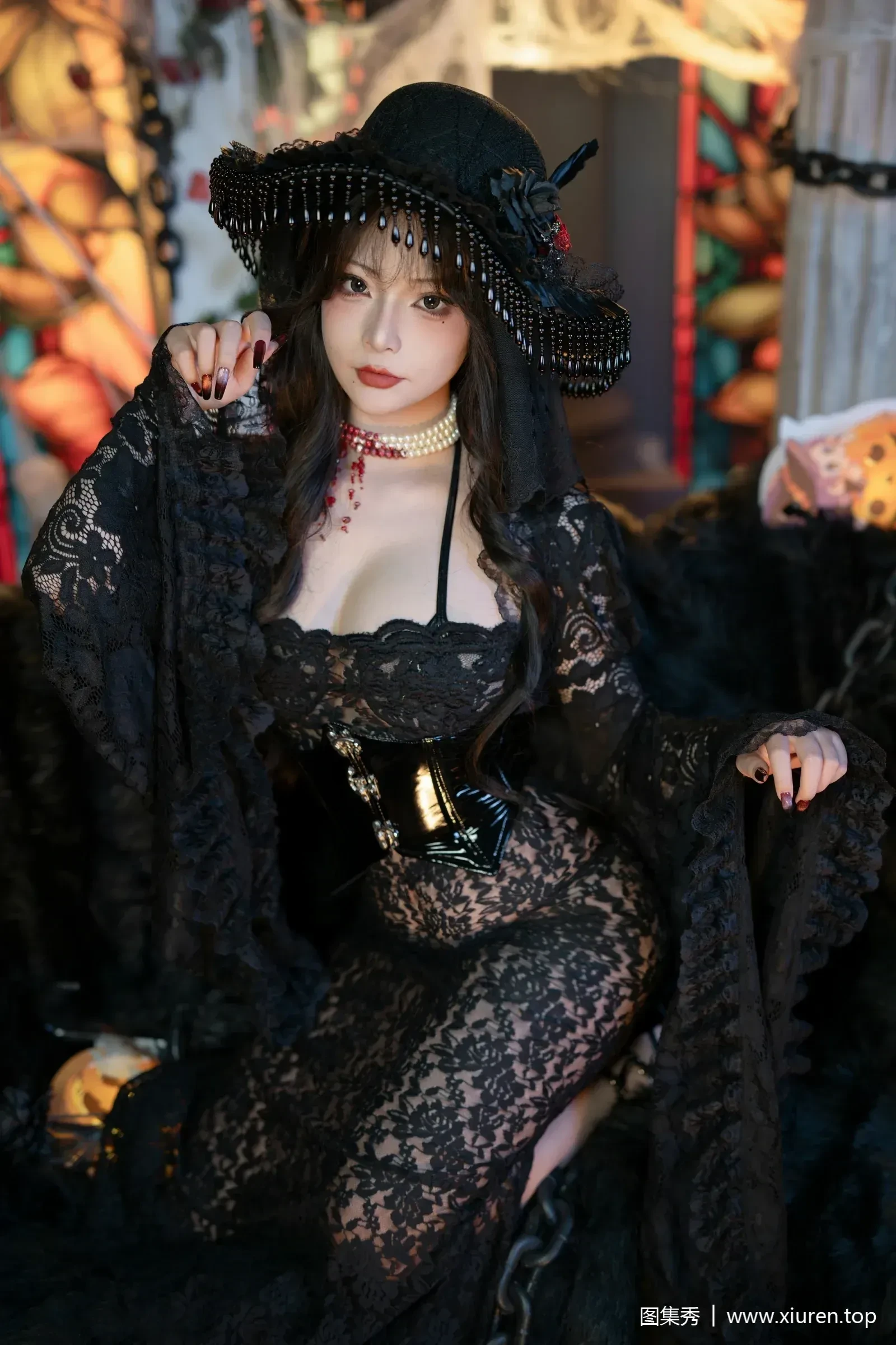 yuuhui玉汇 – 万圣节特辑 – 魔女狂欢夜 [132P]插图7