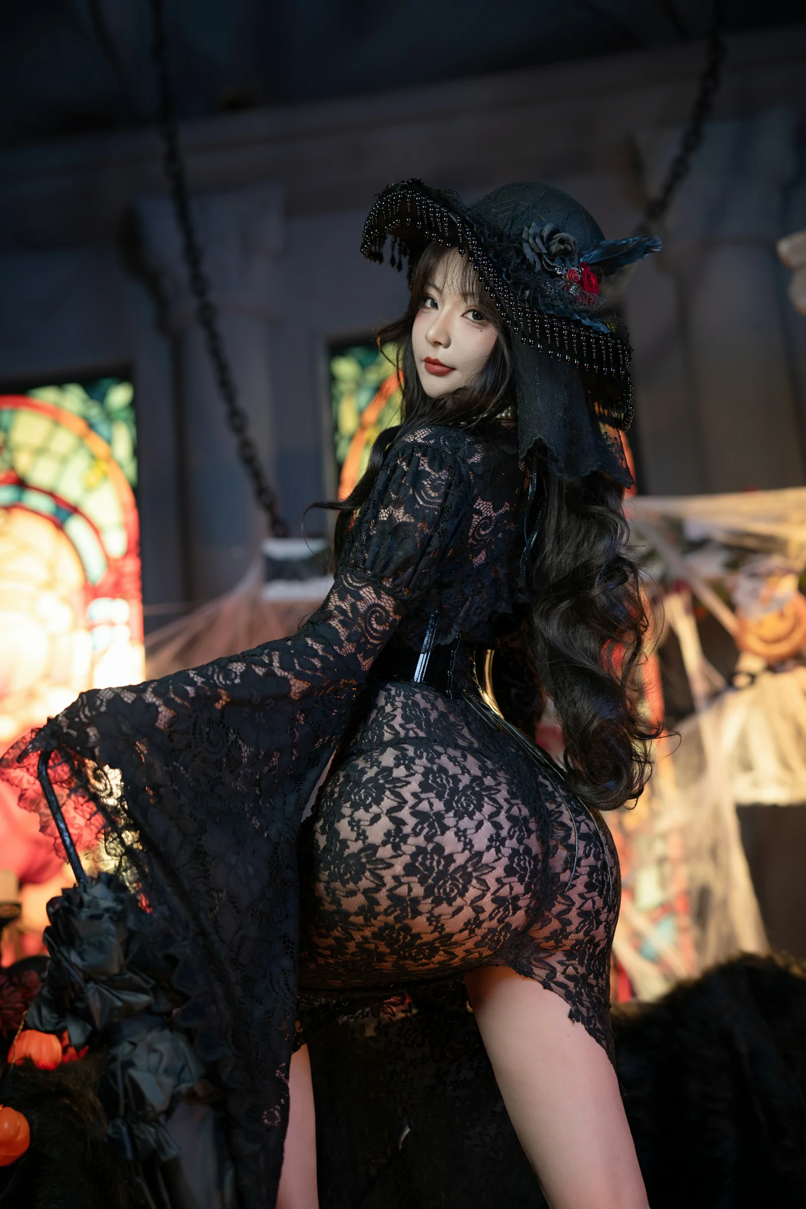 yuuhui玉汇 – 万圣节特辑 – 魔女狂欢夜 [132P]插图6