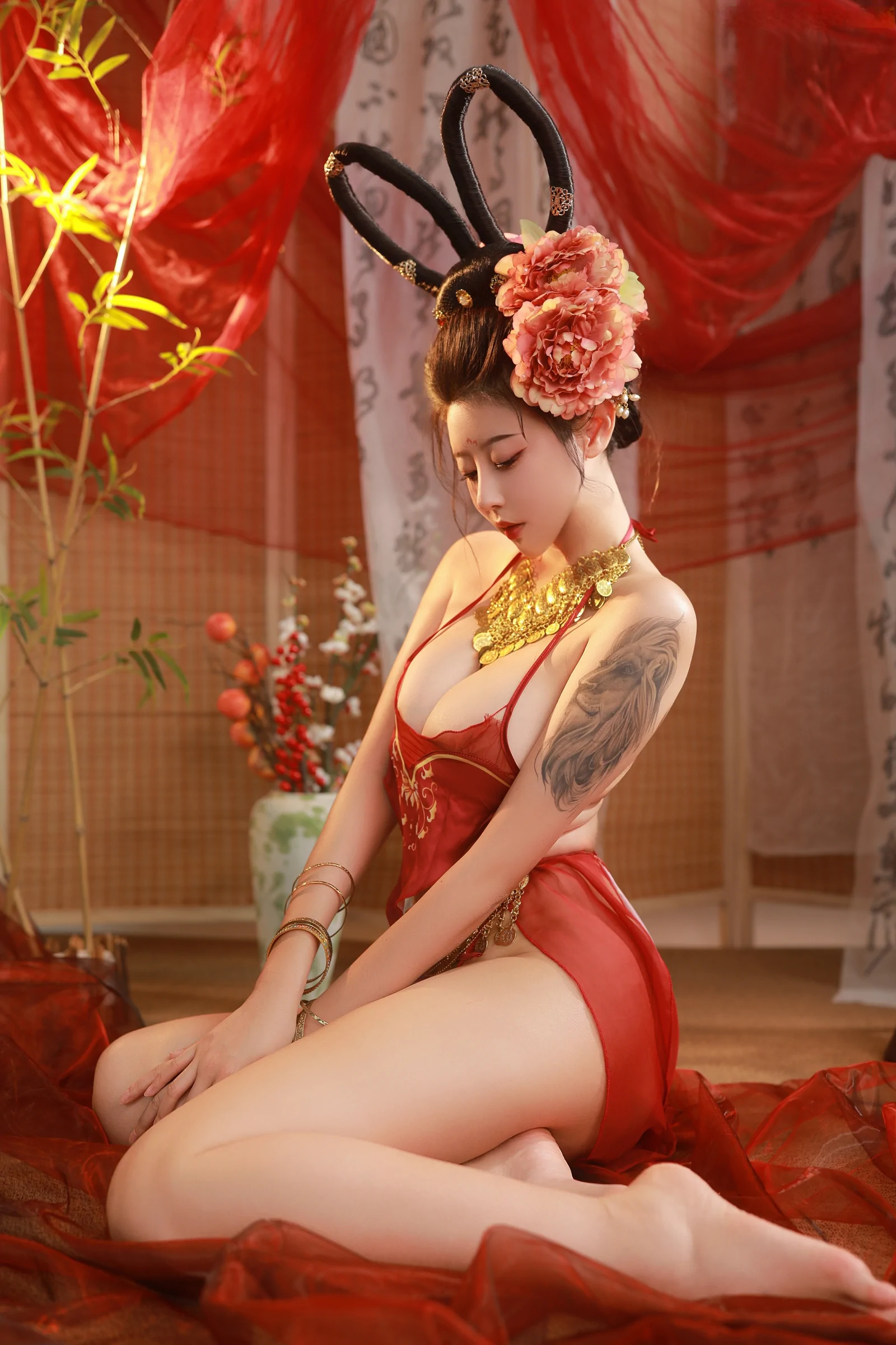 奈汐酱nice – 赤帐舞 [67P]插图2