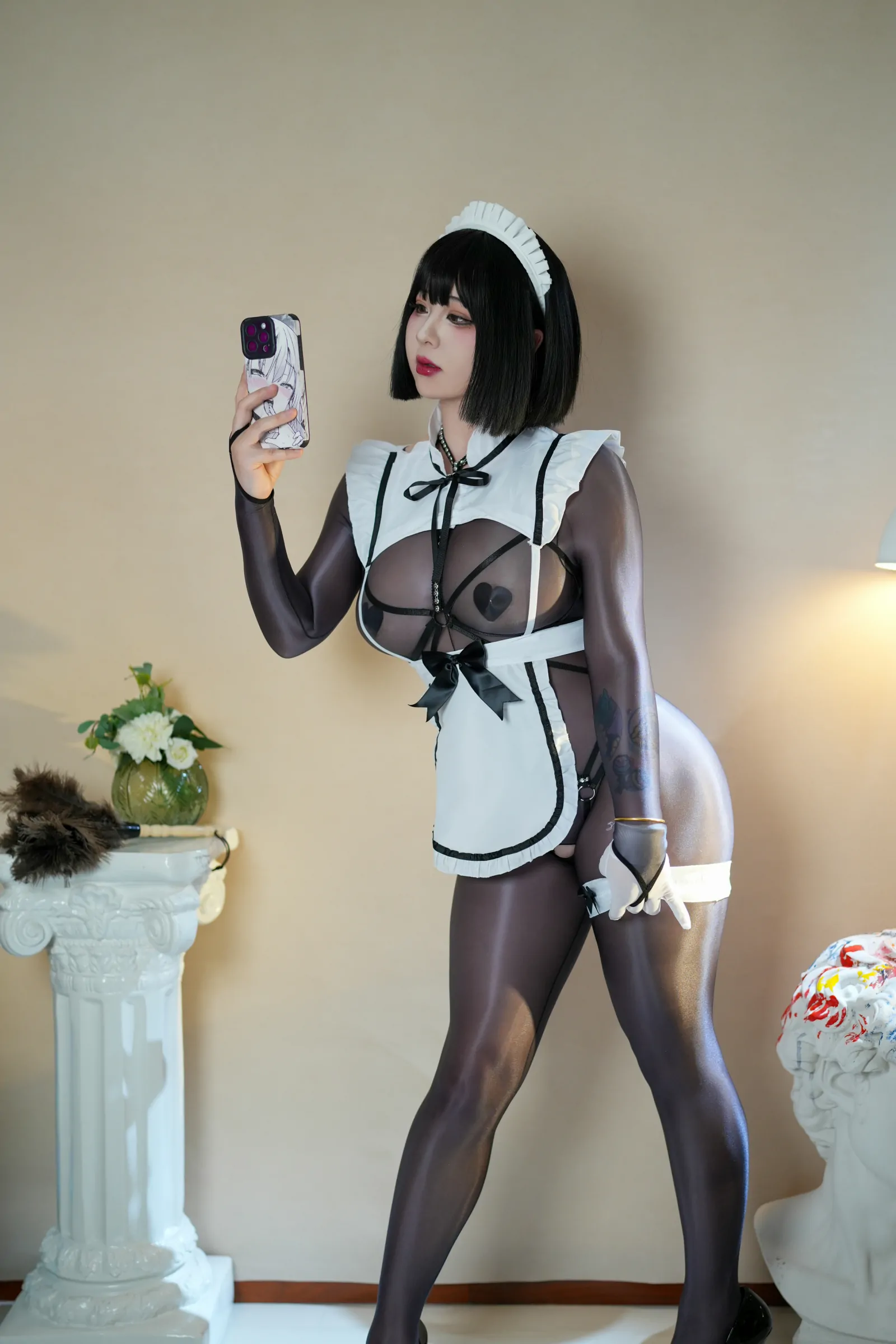 皮皮奶可可爱了啦 – 女仆自摄 [59P]插图9