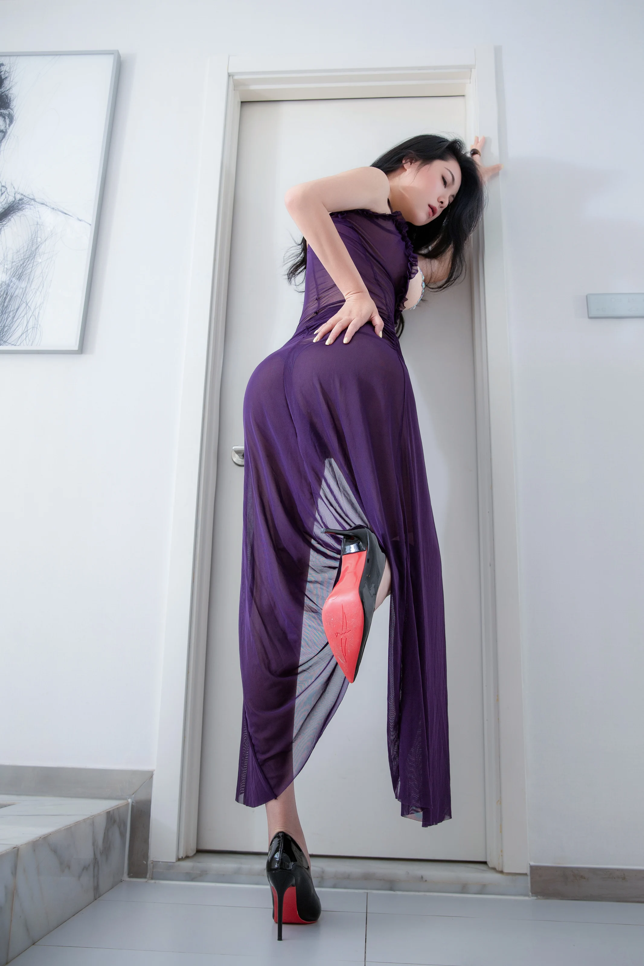 刘瑾希cici – 紫色长裙 [87P]插图4