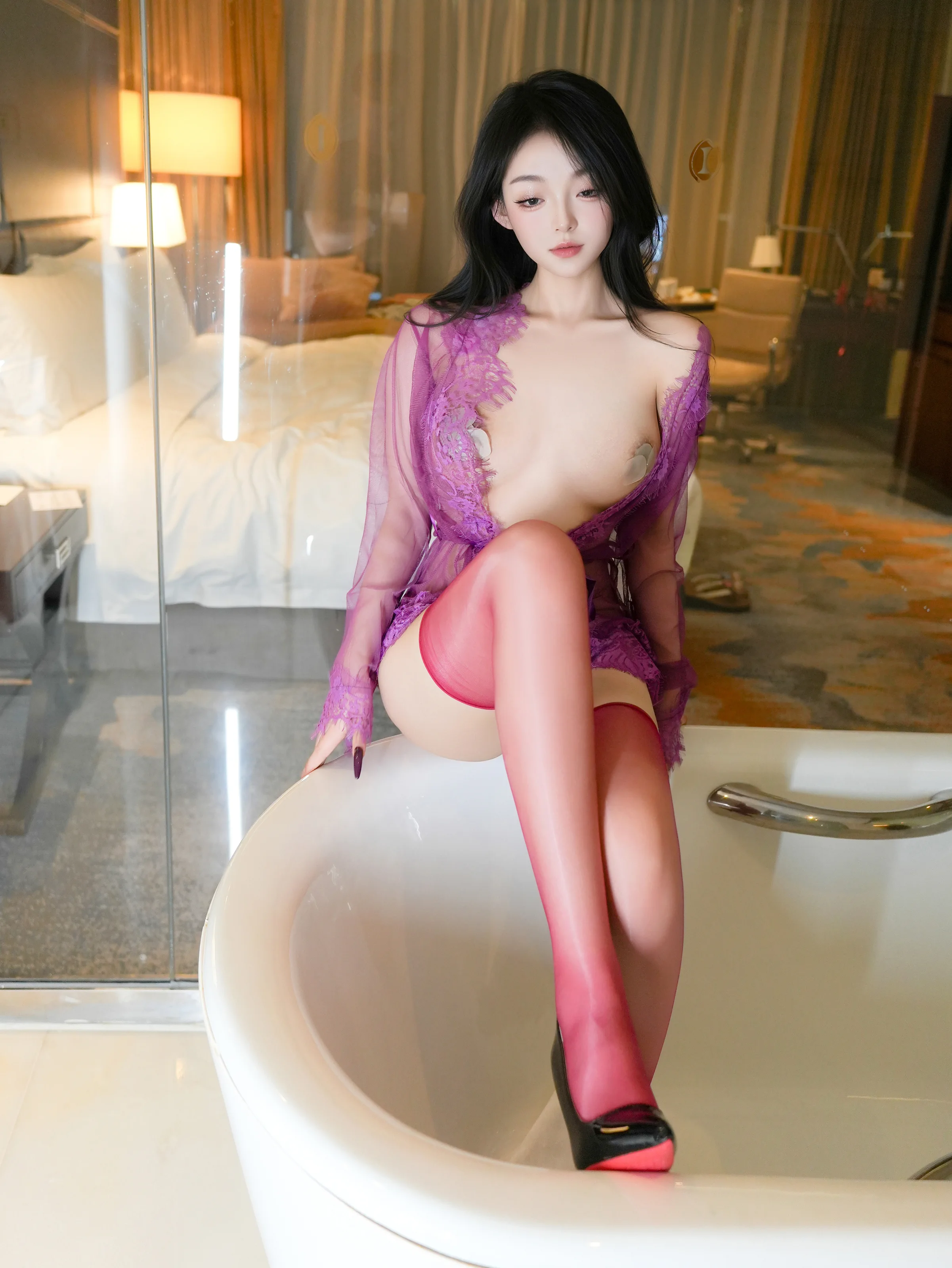 XiuRen 内购版 No.9989 白琮瑗 紫色情迷 [80P]插图4