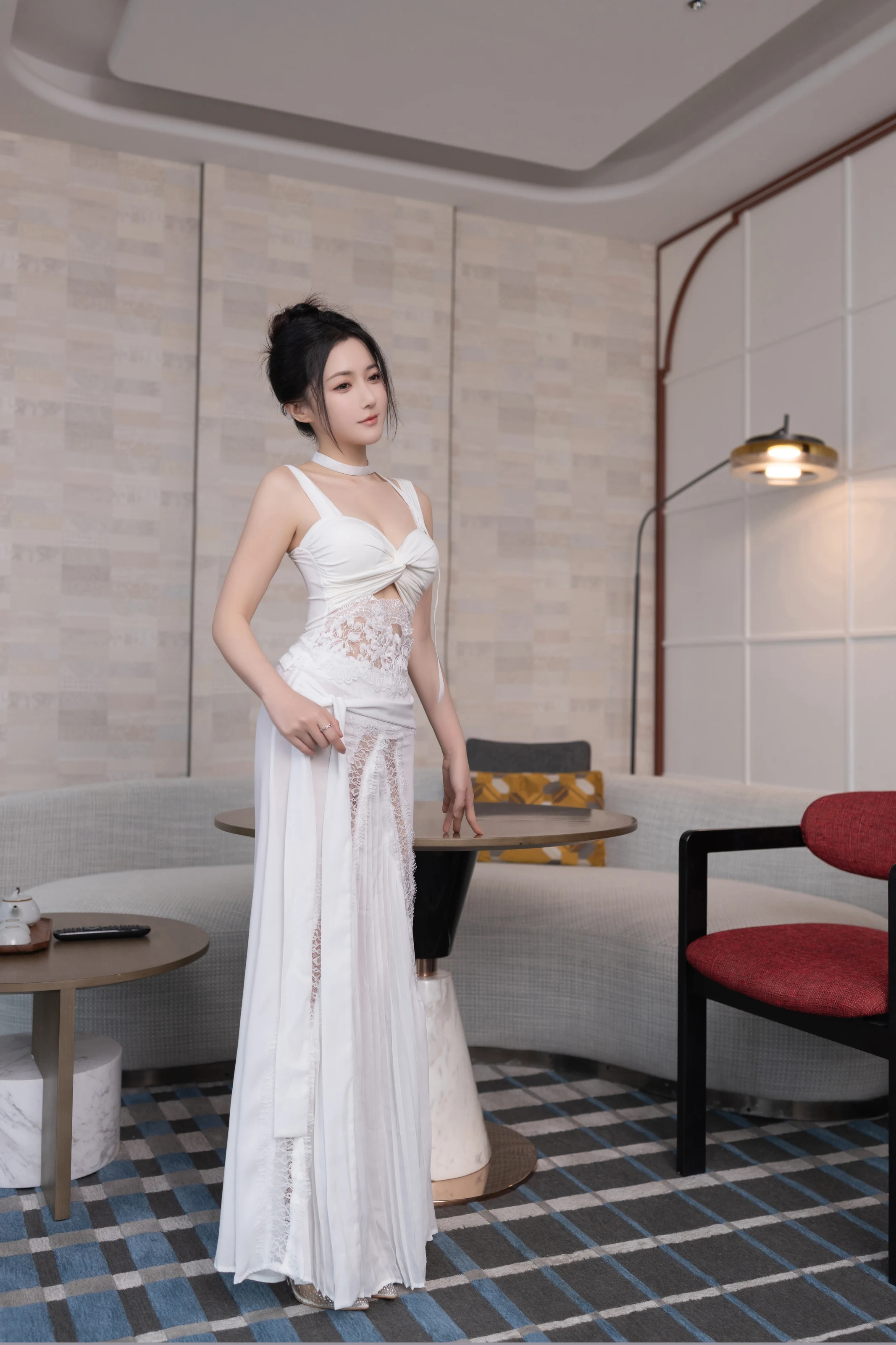 XiuRen 内购版 No.10911 鱼子酱Fish 白裙 [120P]插图3