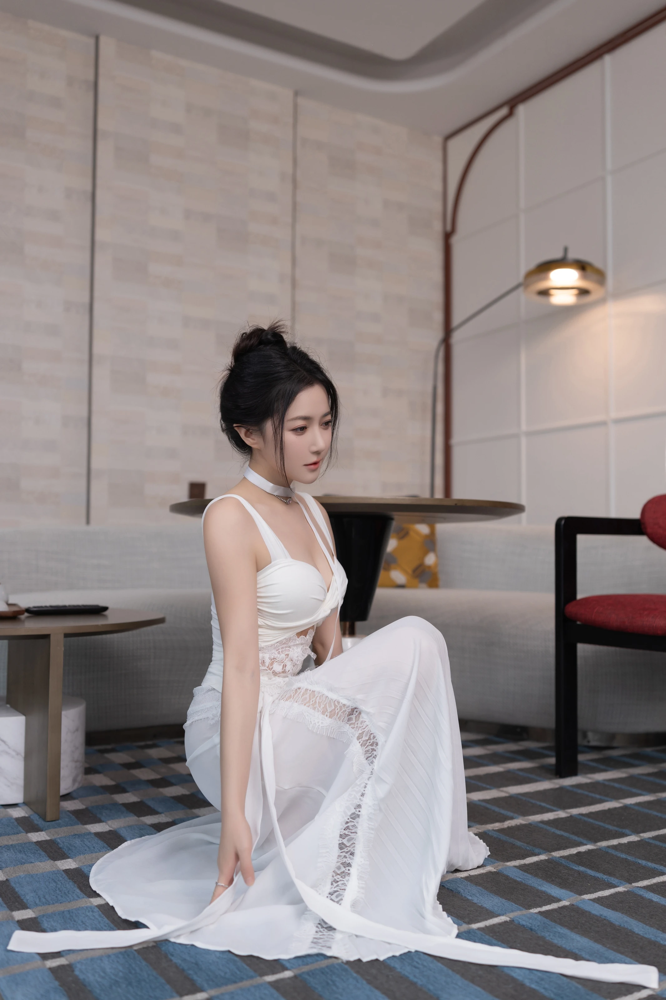 XiuRen 内购版 No.10911 鱼子酱Fish 白裙 [120P]插图5