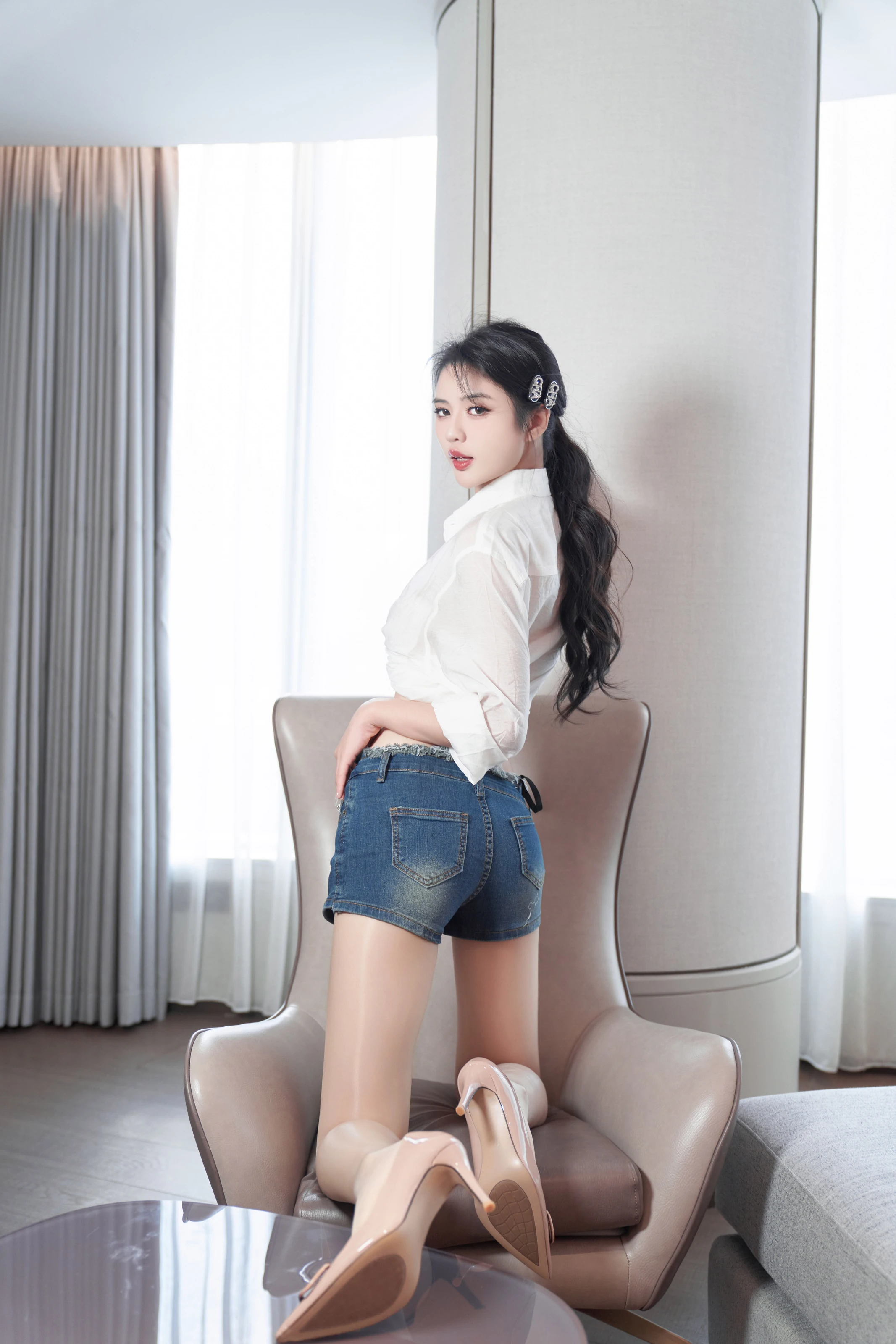 XiuRen 内购版 No.7667 浅浅Danny 白衬衫 [108P]插图6