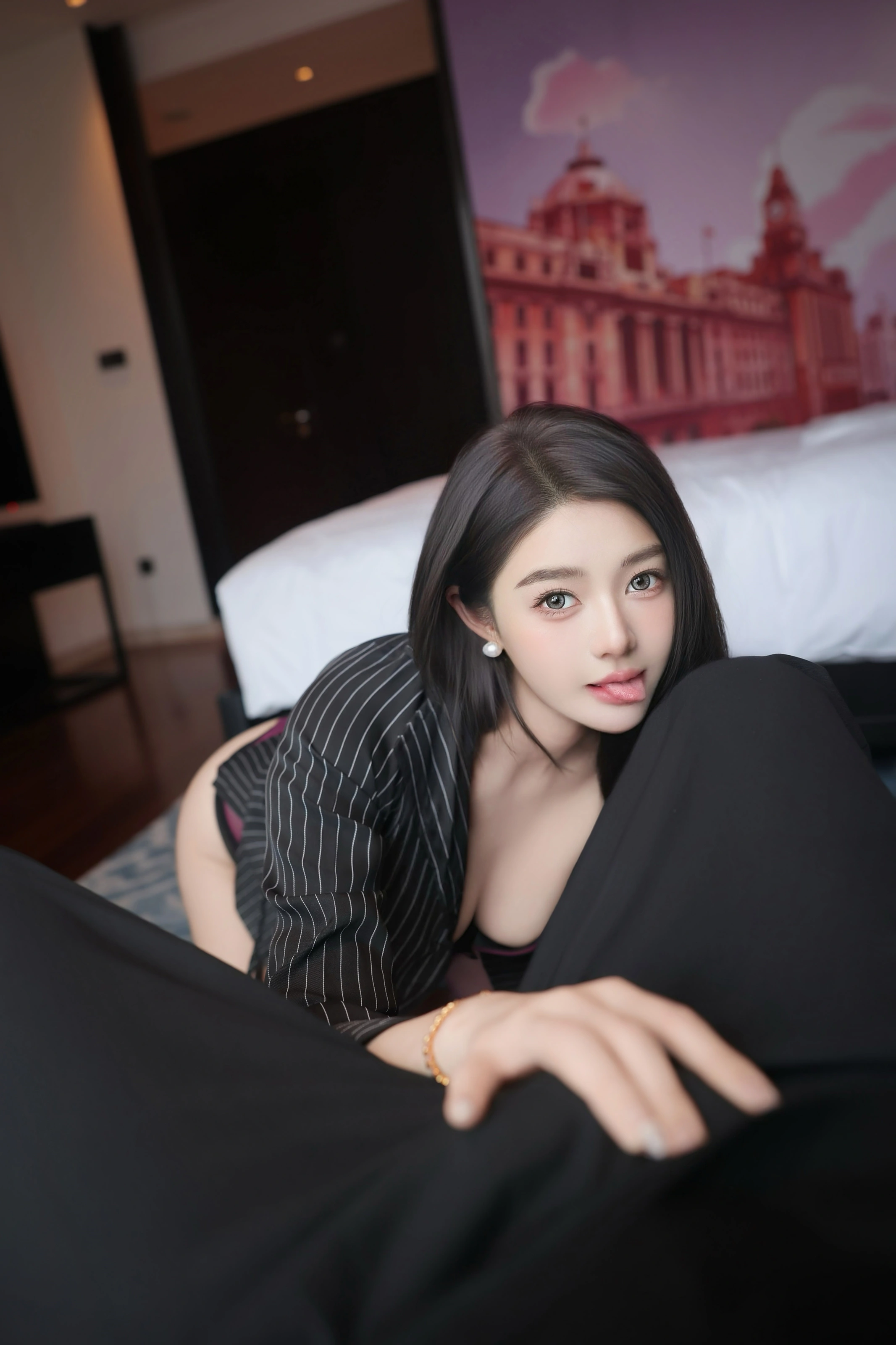 XiuRen 内购版 No.10053 Candy糖糖 紫色丝袜 [85P]插图5