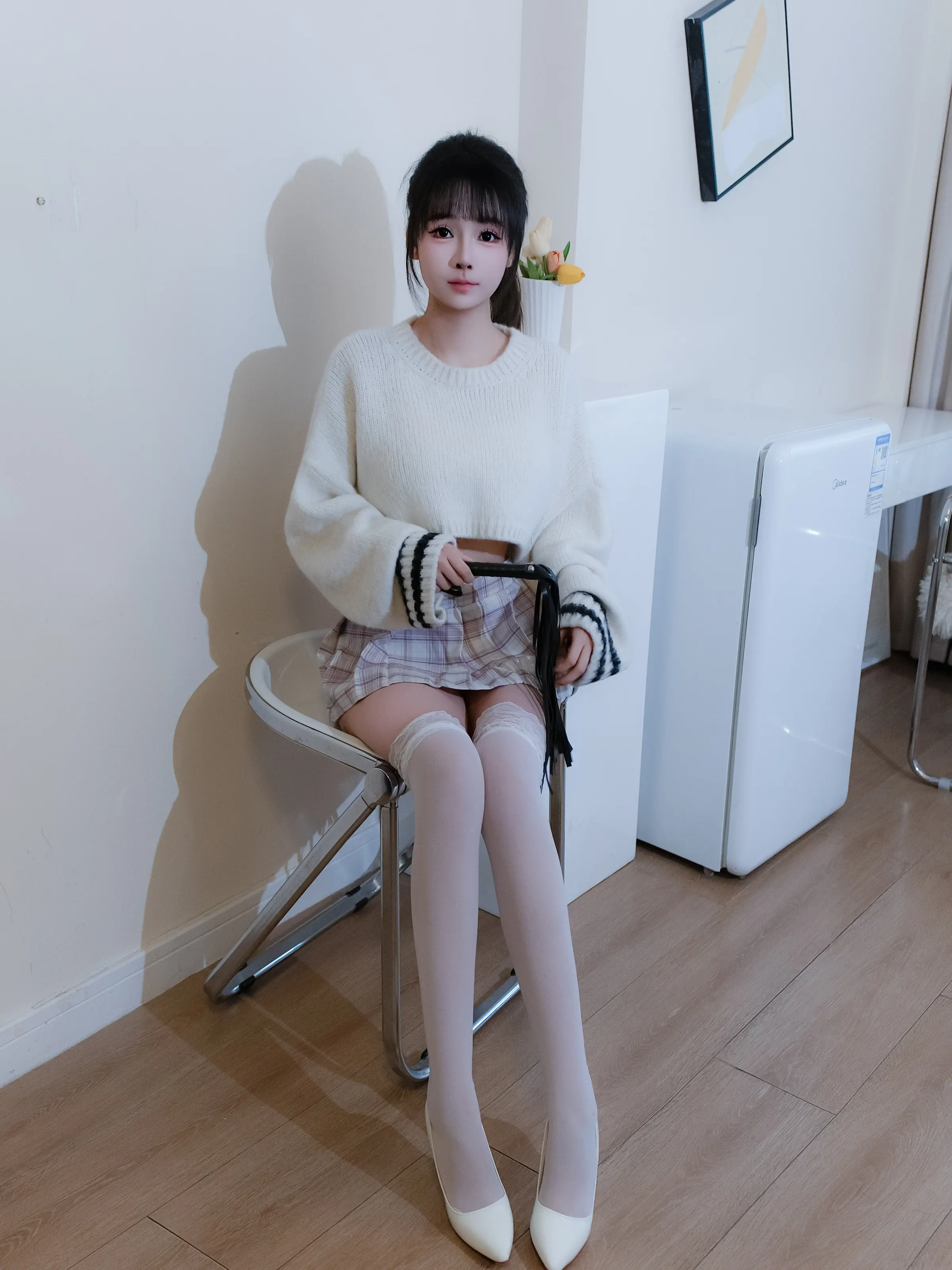 XiuRen 内购版 No.11196 沈蜜儿 白色毛衣 [58P]插图5