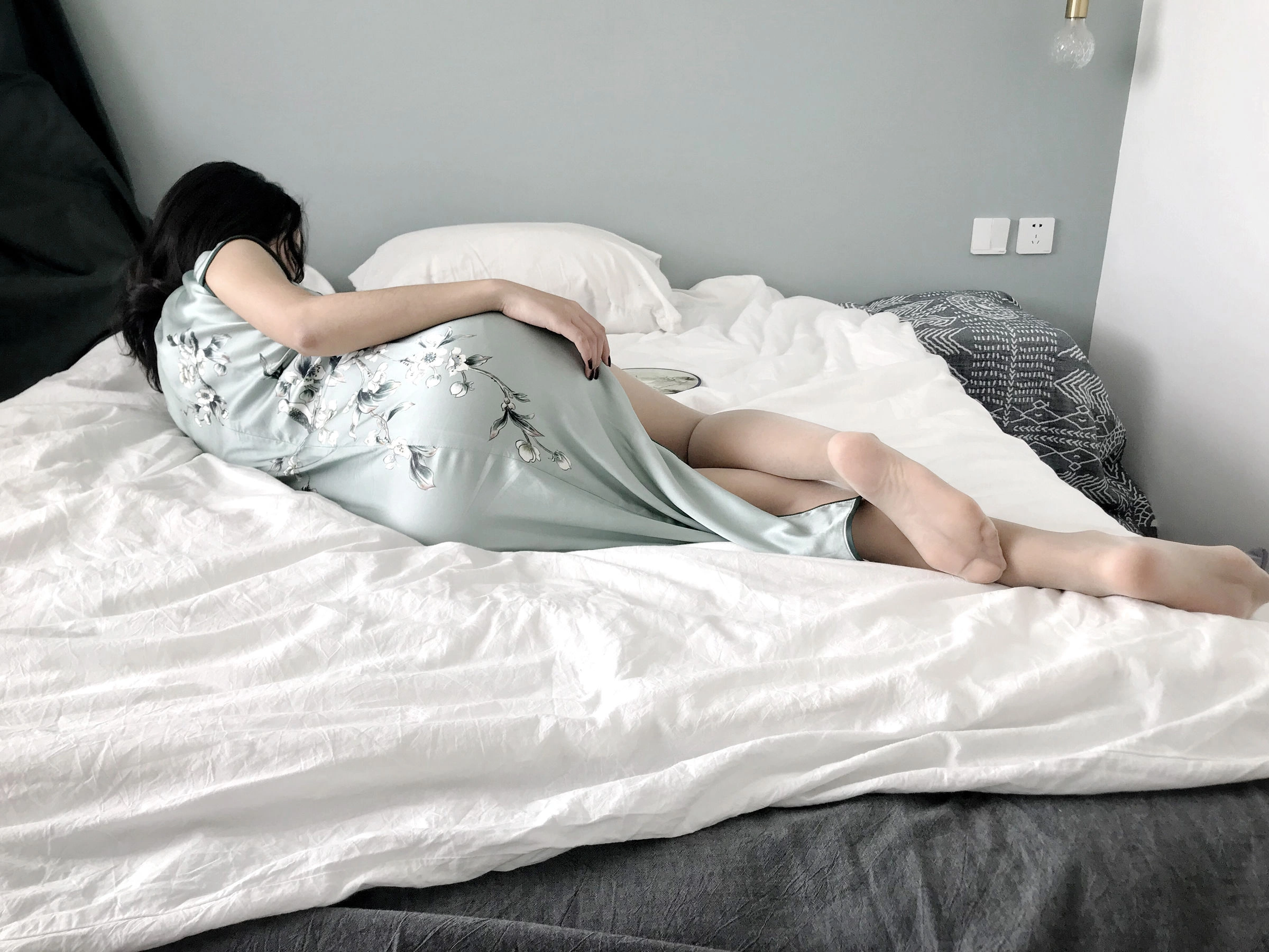 安乔乔儿(Nia乔乔) No.017 安乔乔儿 黑丝旗袍插图50