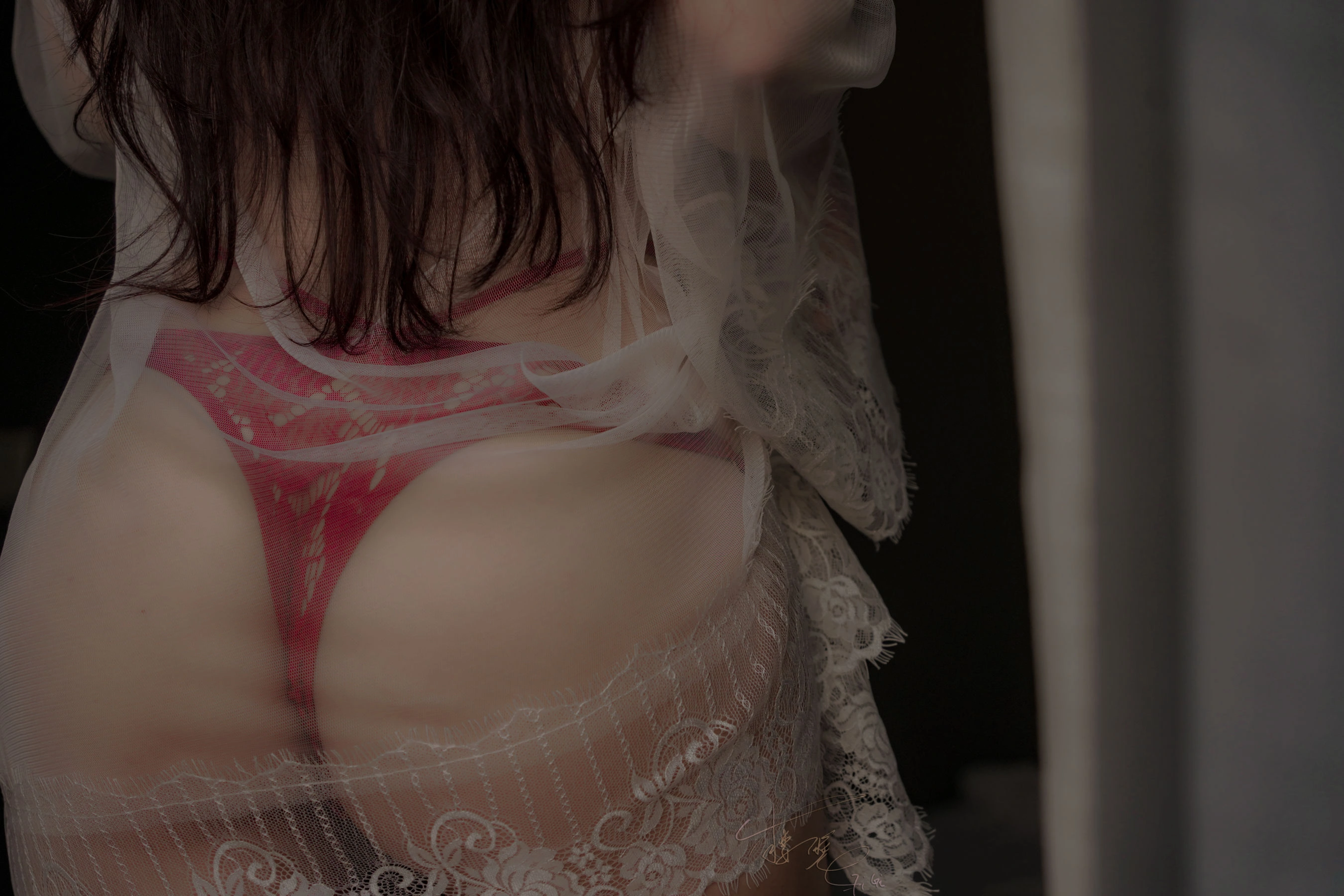 网络红人樱晚gigi – 窗前插图8