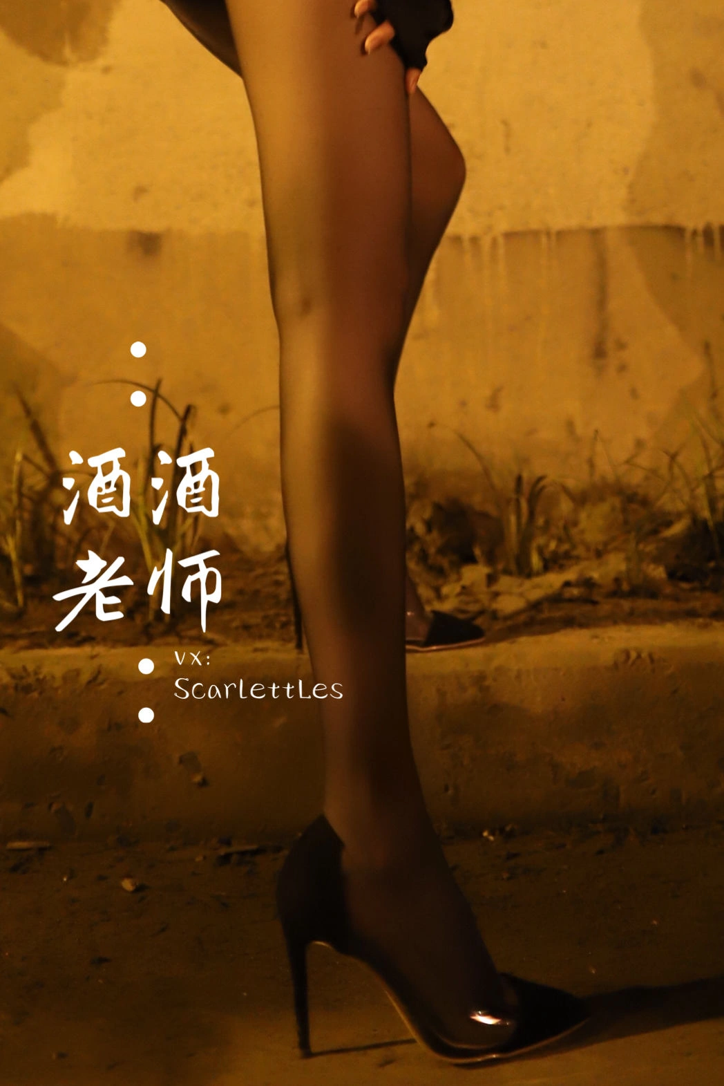 酒酒老师 – 桥下的户外丝袜课堂插图82