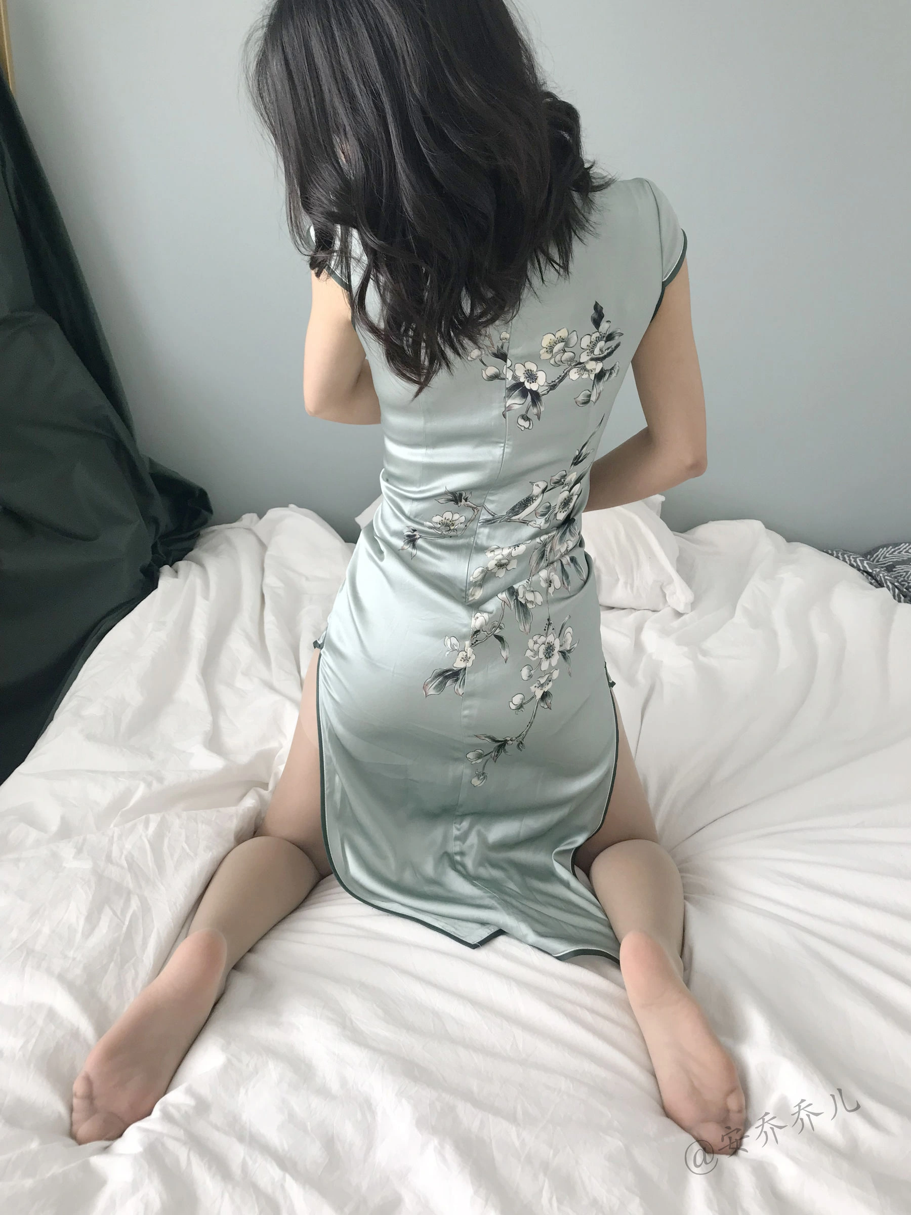 安乔乔儿(Nia乔乔) No.017 安乔乔儿 黑丝旗袍插图36