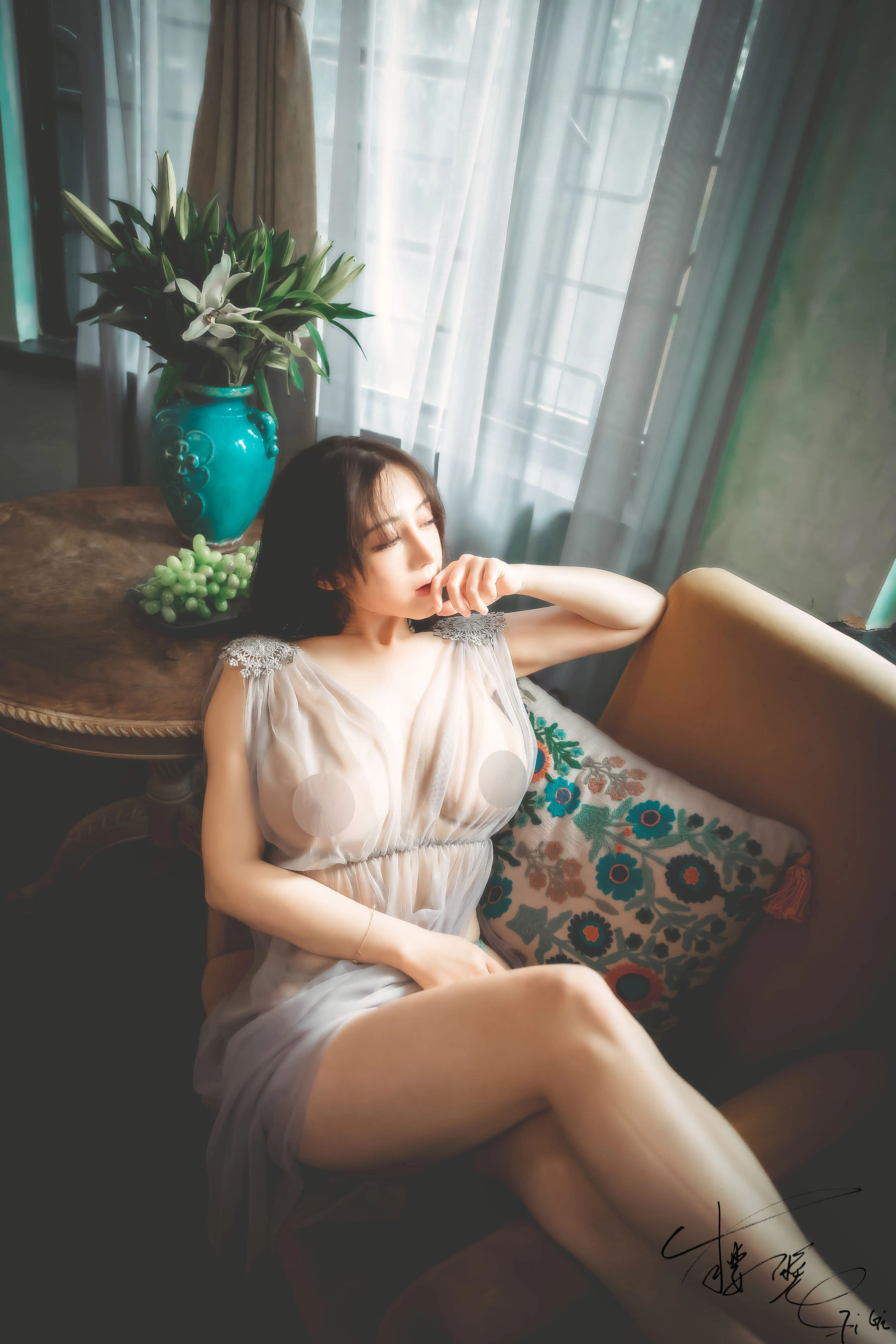 网络红人樱晚gigi – 薄纱插图5