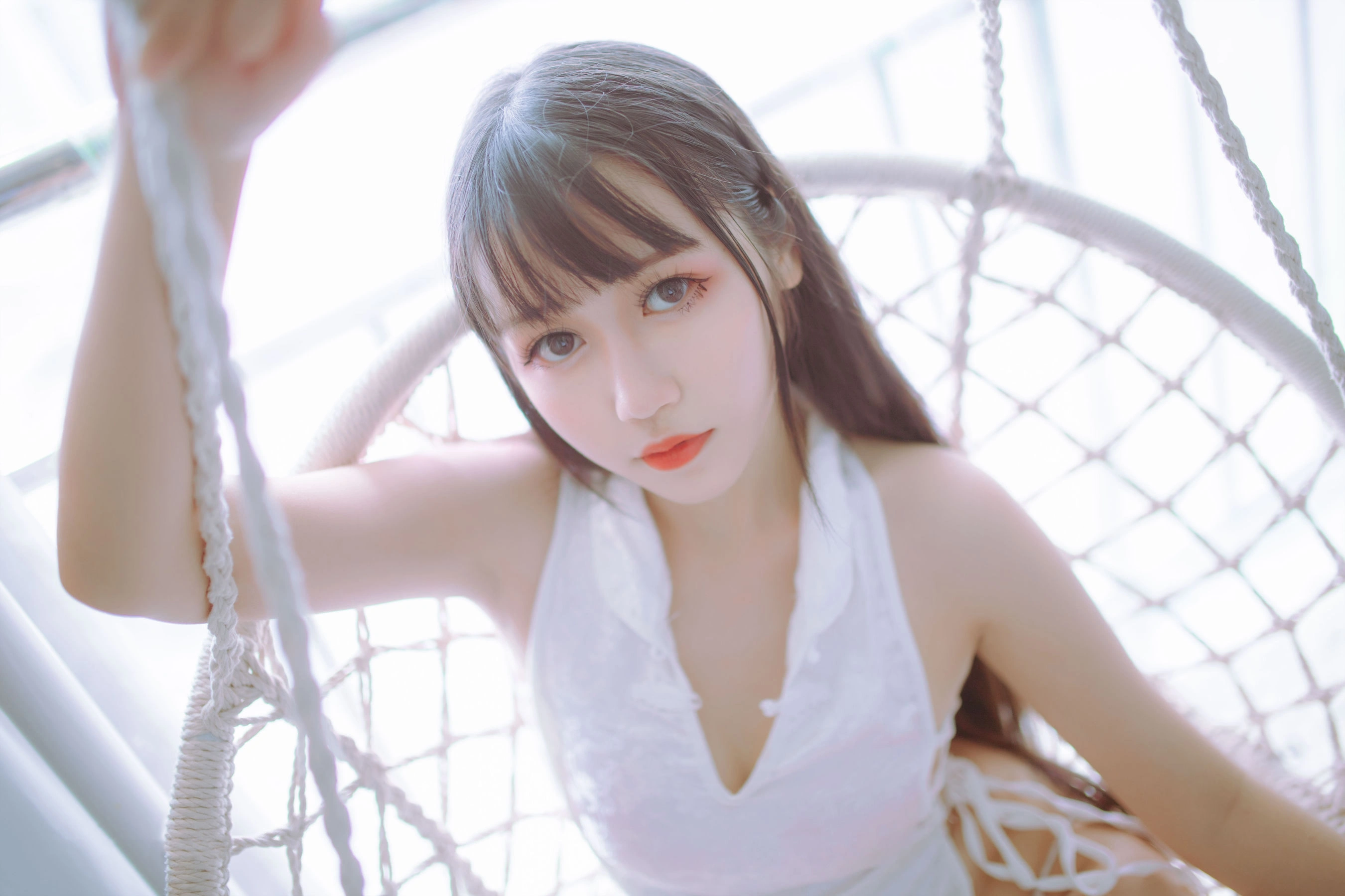 抖娘-利世图集 抖娘×不呆猫 黑白旗袍双子插图34