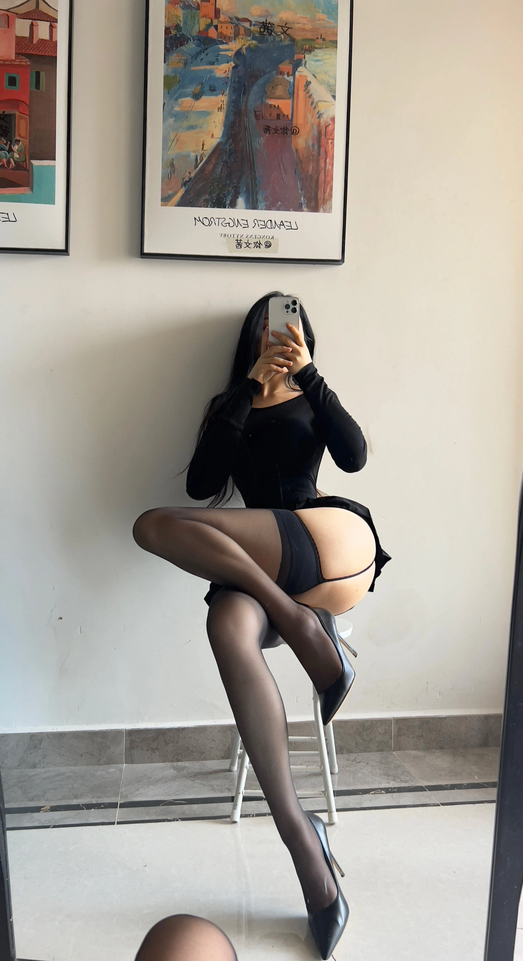 Cool文茜 – 吊带黑色插图7