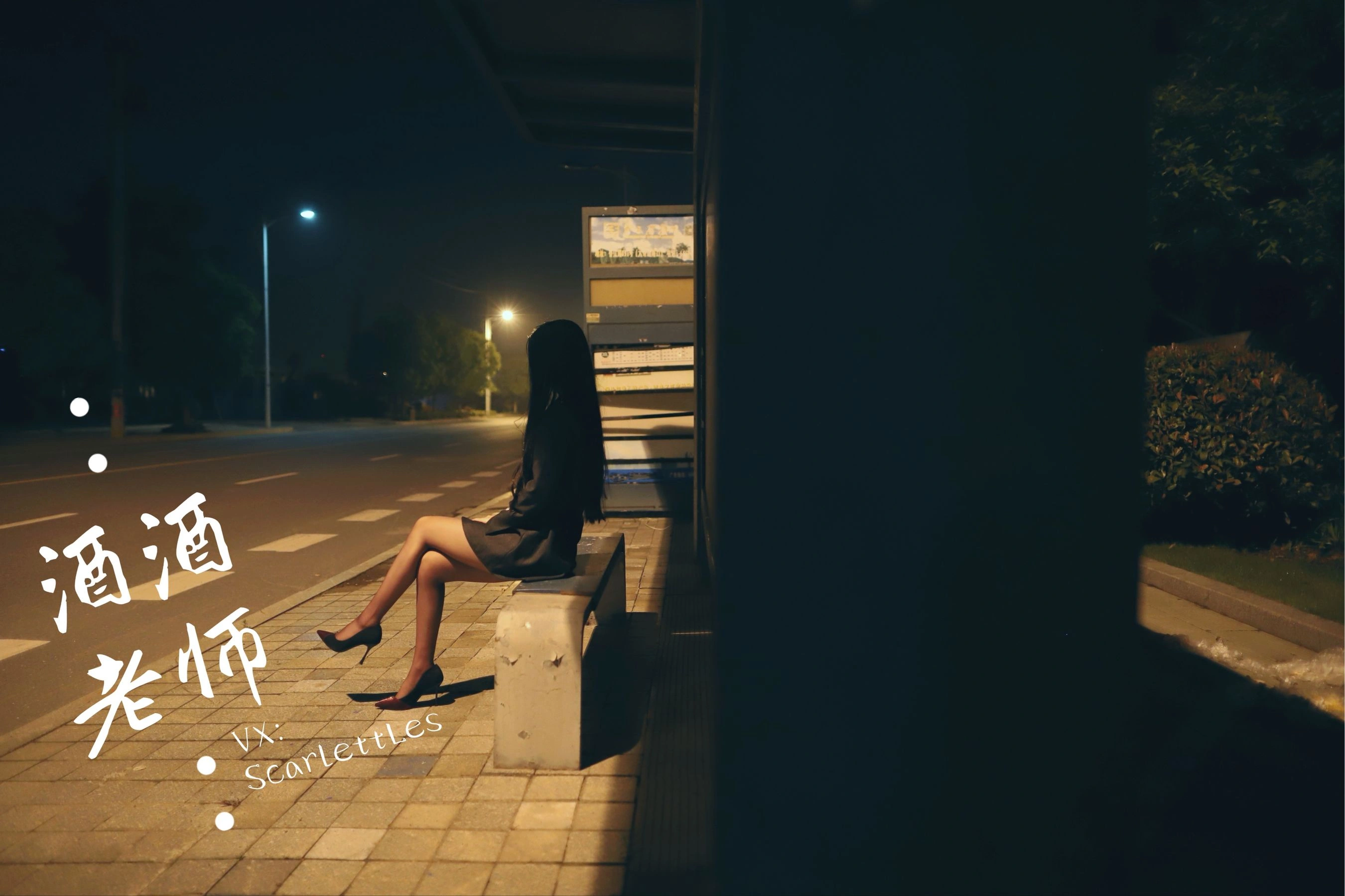 酒酒老师 – 司机先生，喜欢紫色丝吗？插图24