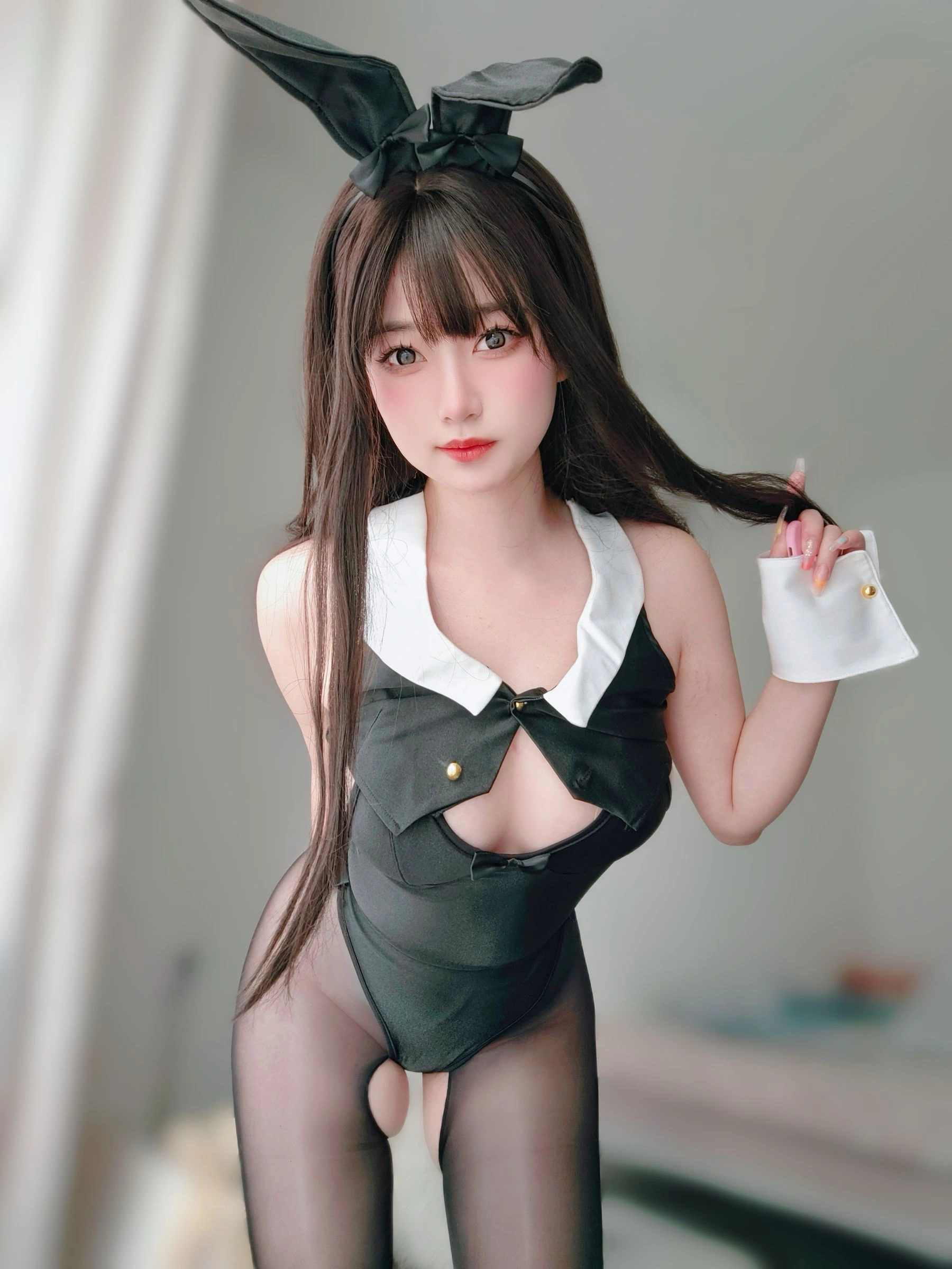 女主K – 黑丝兔女郎插图5
