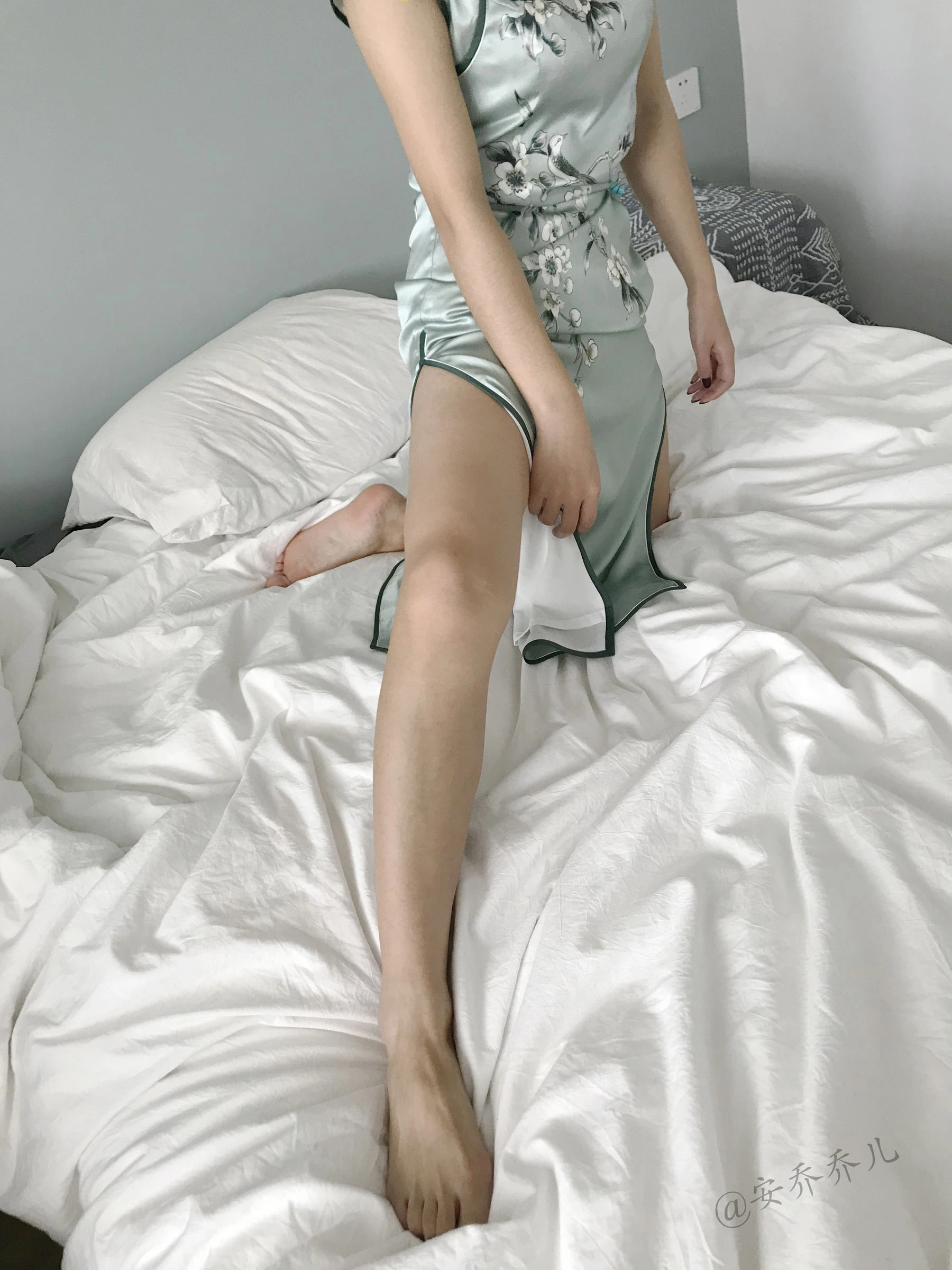 安乔乔儿(Nia乔乔) No.017 安乔乔儿 黑丝旗袍插图89