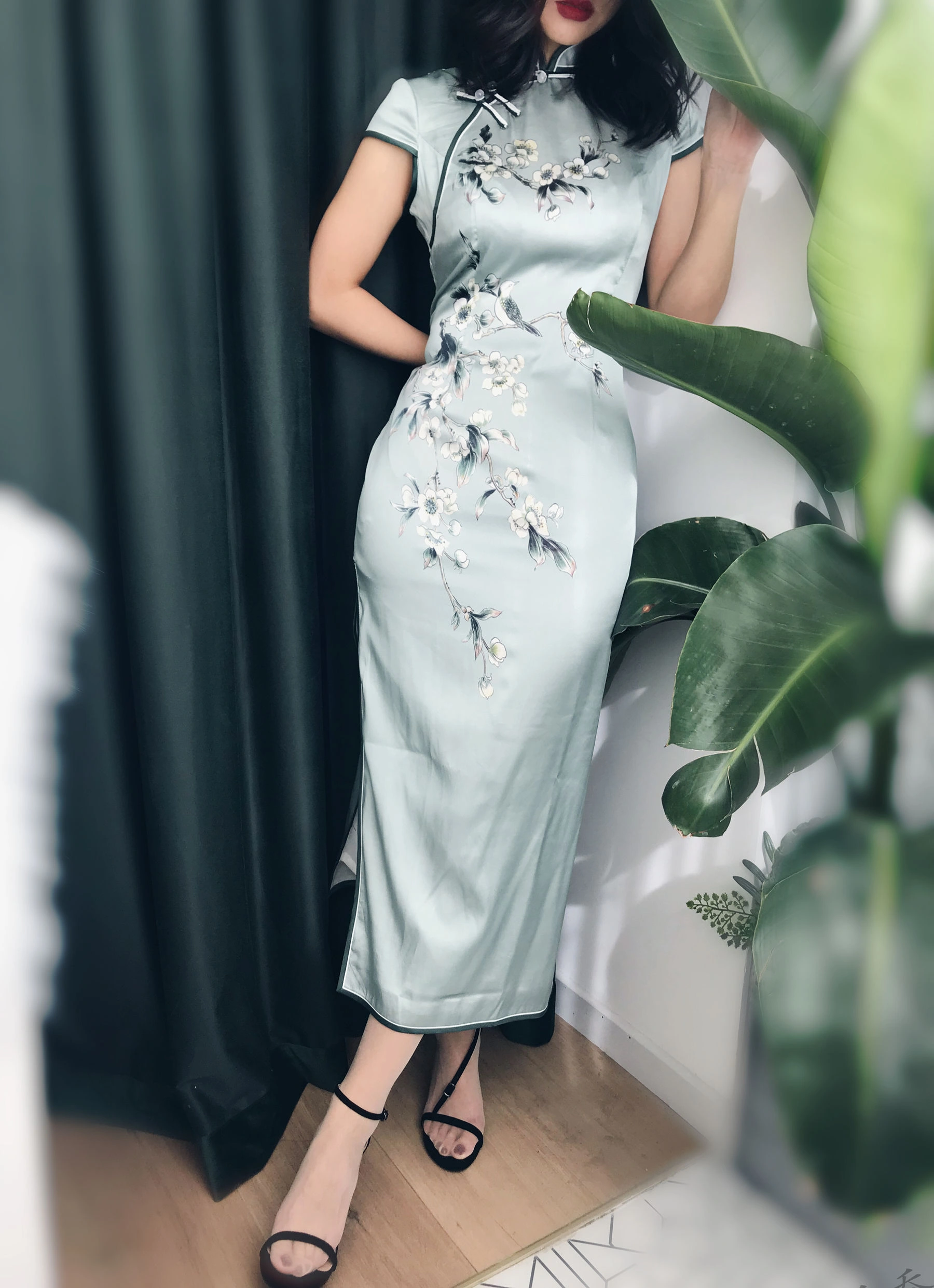 安乔乔儿(Nia乔乔) No.017 安乔乔儿 黑丝旗袍插图97